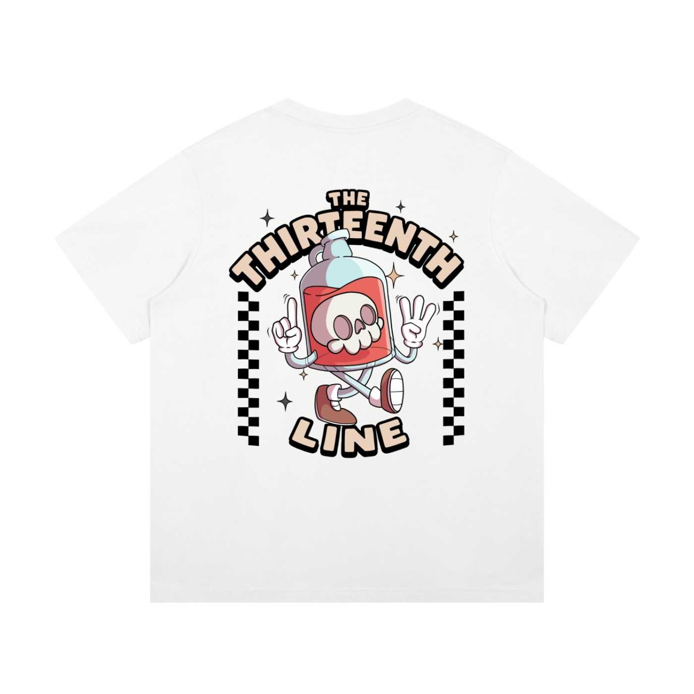 ”BOTTLE BRAIN” Unisex Mid-Weight Cotton T-Shirt - Image 2