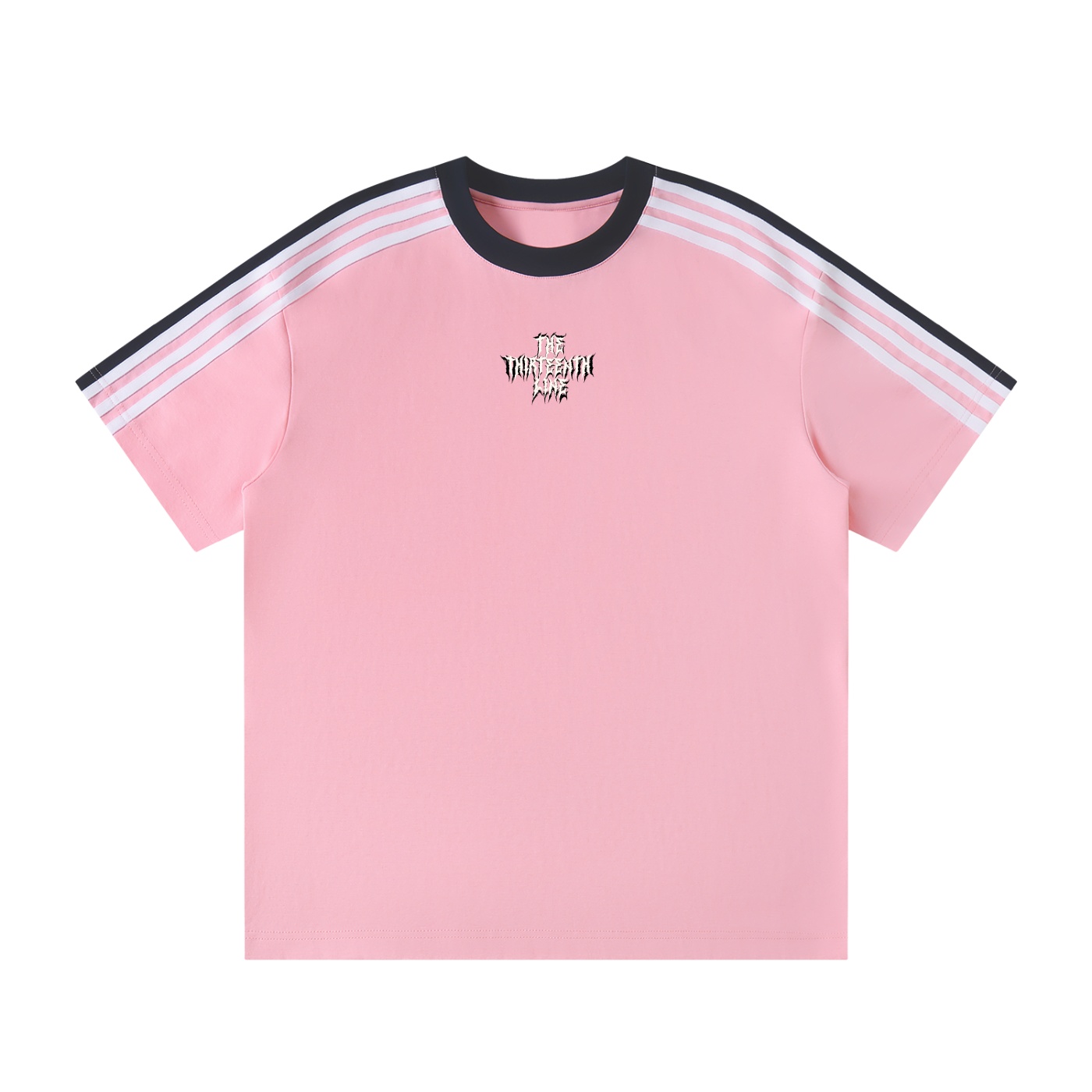 ”90s 13” Unisex Colorblock Striped T-Shirt - Image 7