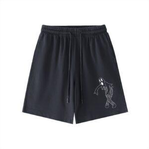 “GHOST” Vintage Wash Cotton Shorts