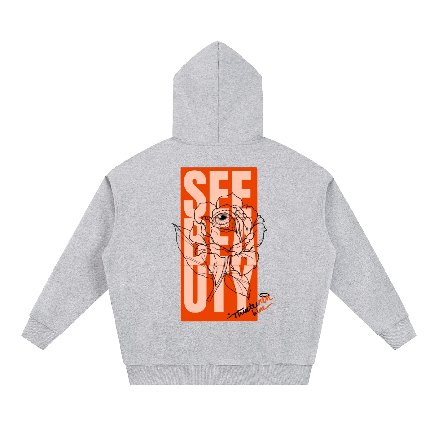 ”SEE BEAUTY” Essential Heavyweight Hoodie - Image 10