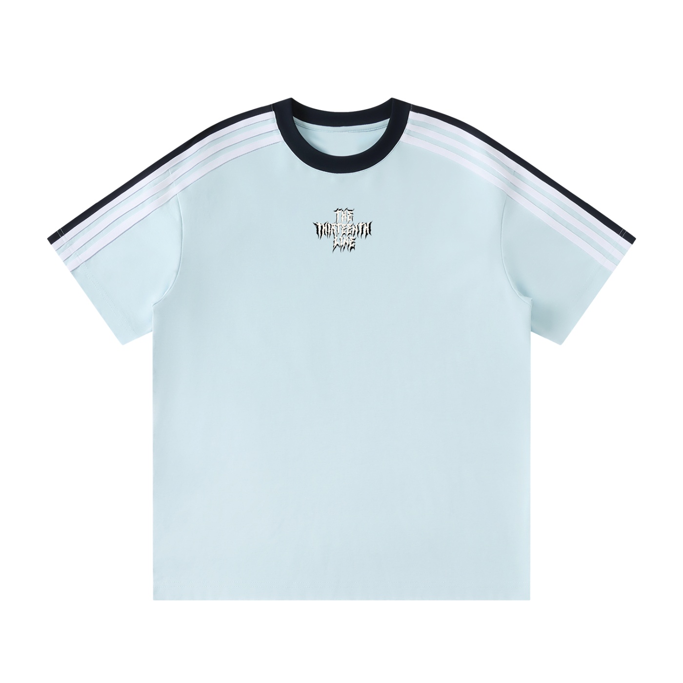 ”90s 13” Unisex Colorblock Striped T-Shirt - Image 9