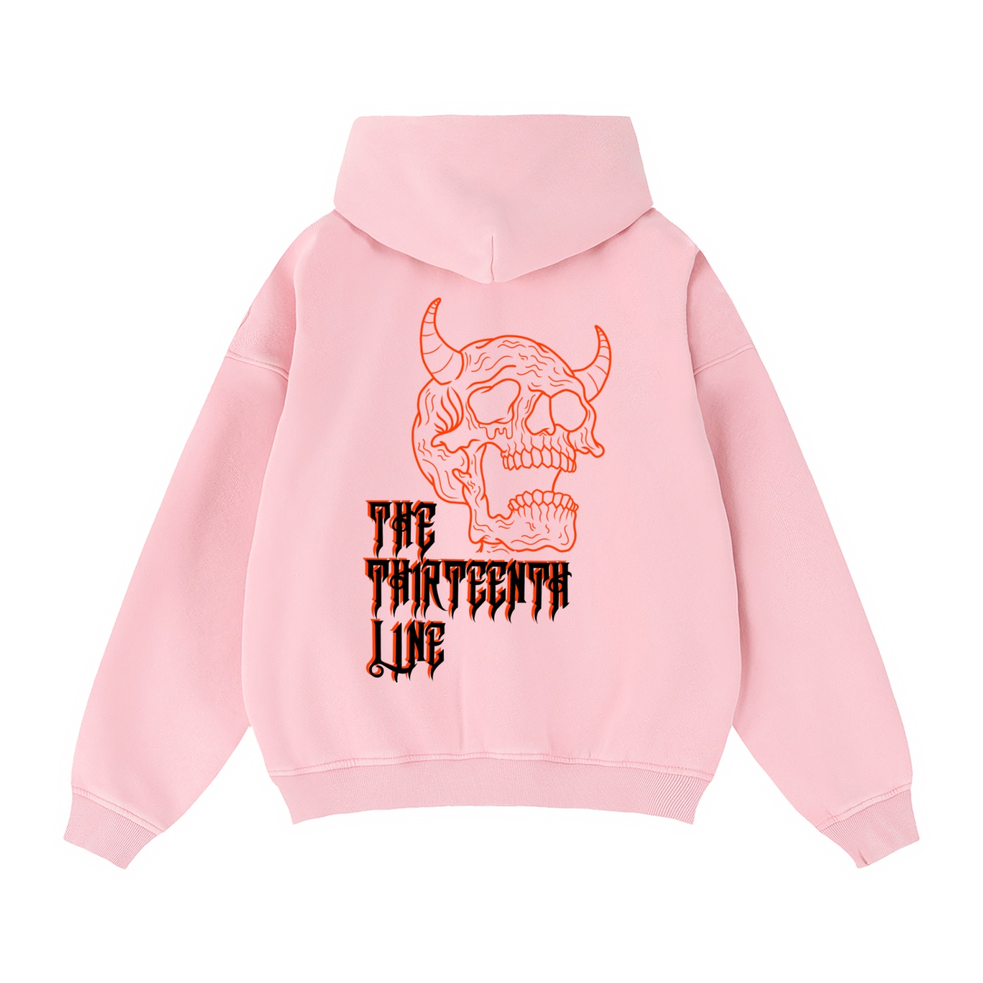 “OG RED SKULL” Zip-Through Boxy Fleece Hoodie - Image 12
