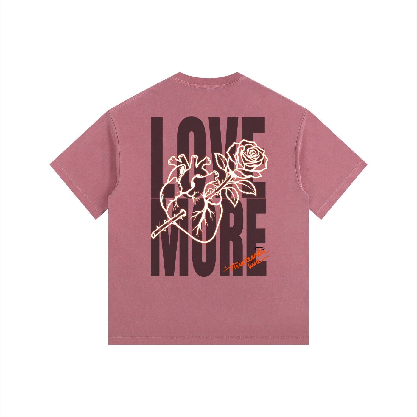 “LOVE MORE” Vintage Washed Oversized Cotton T-Shirt - Image 14
