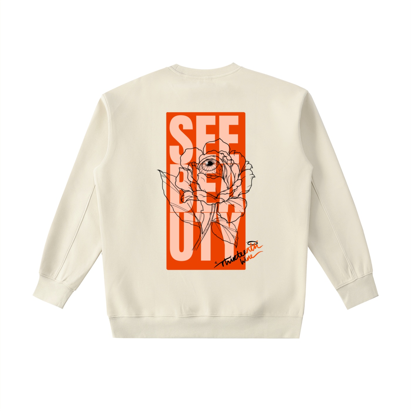 ”SEE BEAUTY” Essential Heavyweight Crewneck Sweatshirt