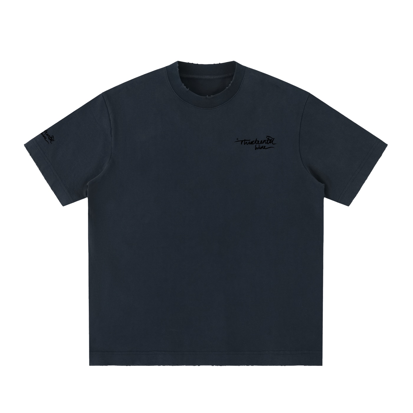 “SEE BEAUTY” Heavyweight Vintage Washed Frayed T-Shirt - Image 21
