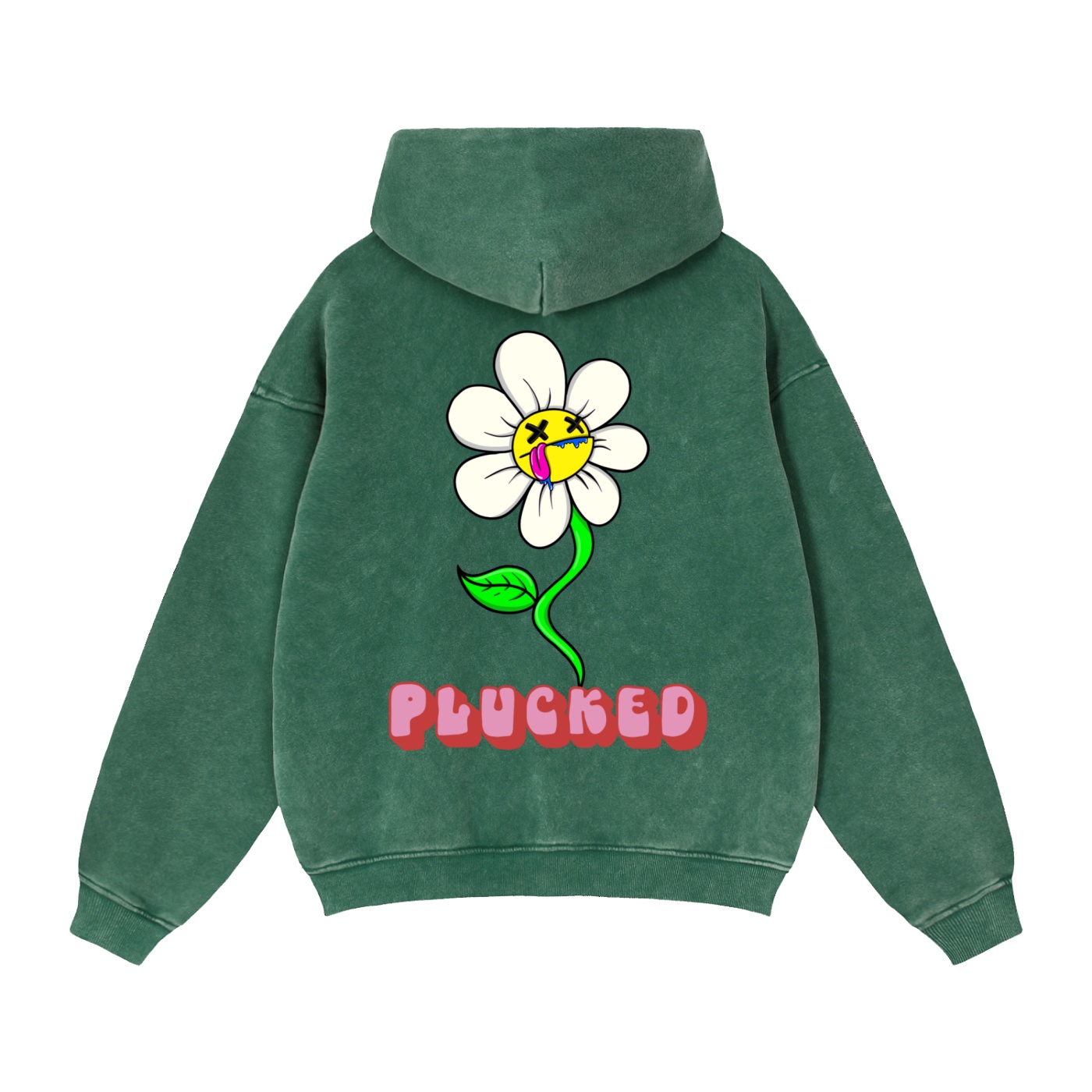 “PLUCKED” Zip-Through Boxy Fleece Hoodie - Image 10