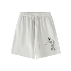 “GHOST” Vintage Wash Cotton Shorts