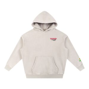 “PLUCKED” Snow Wash Fleece Oversize Hoodie