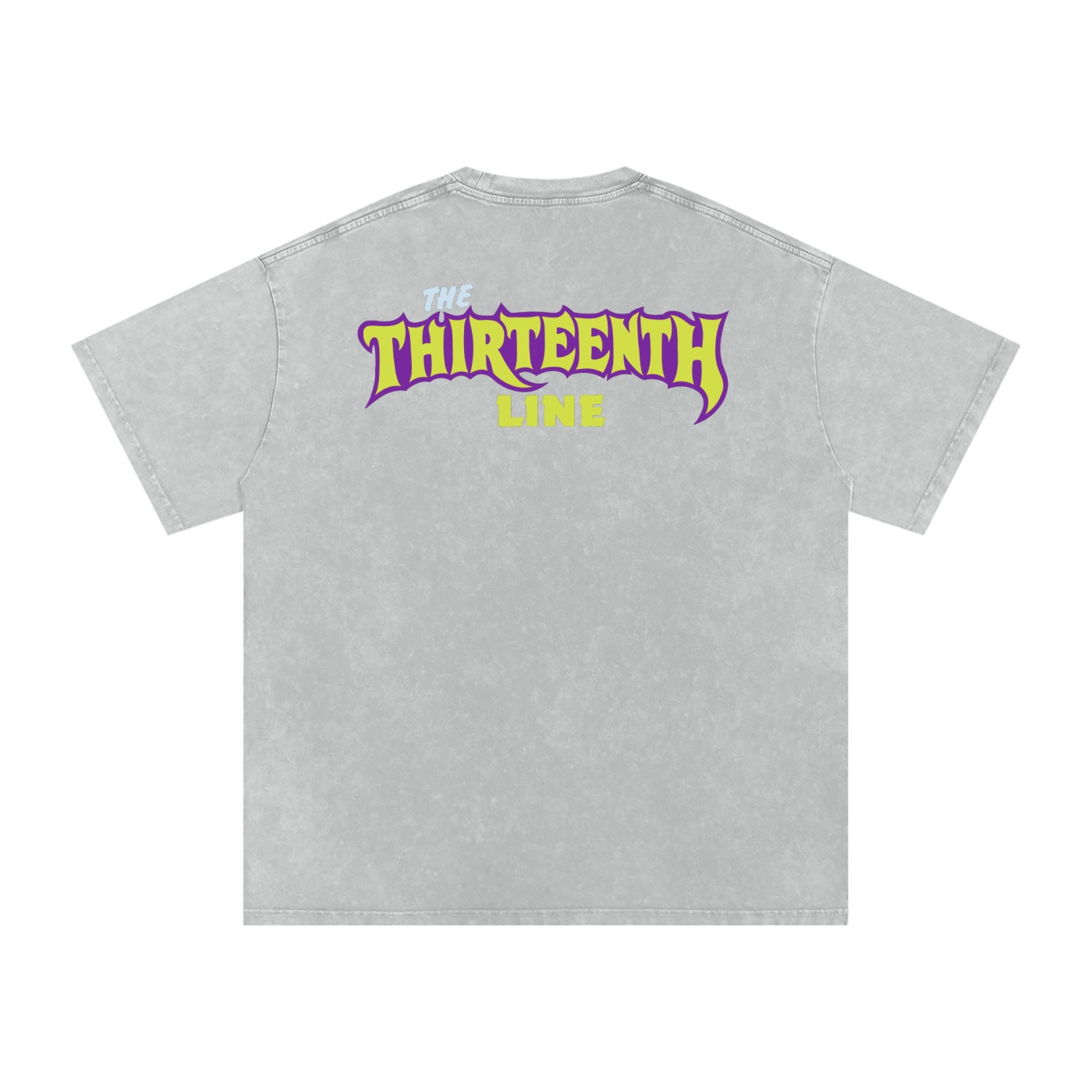 “MONSTER”Snow Washed Oversized Cotton T-Shirt - Image 6