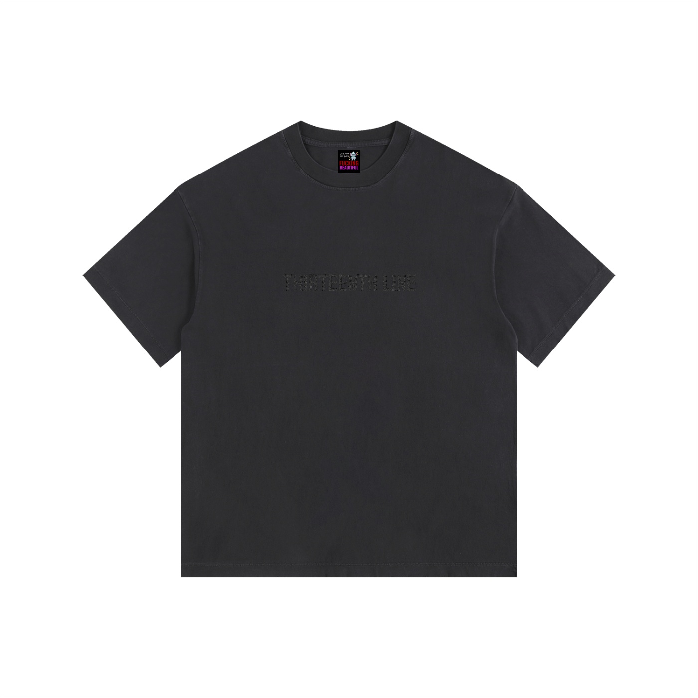 SIMPLE “EMBRO” Vintage Washed Oversized Cotton T-Shirt