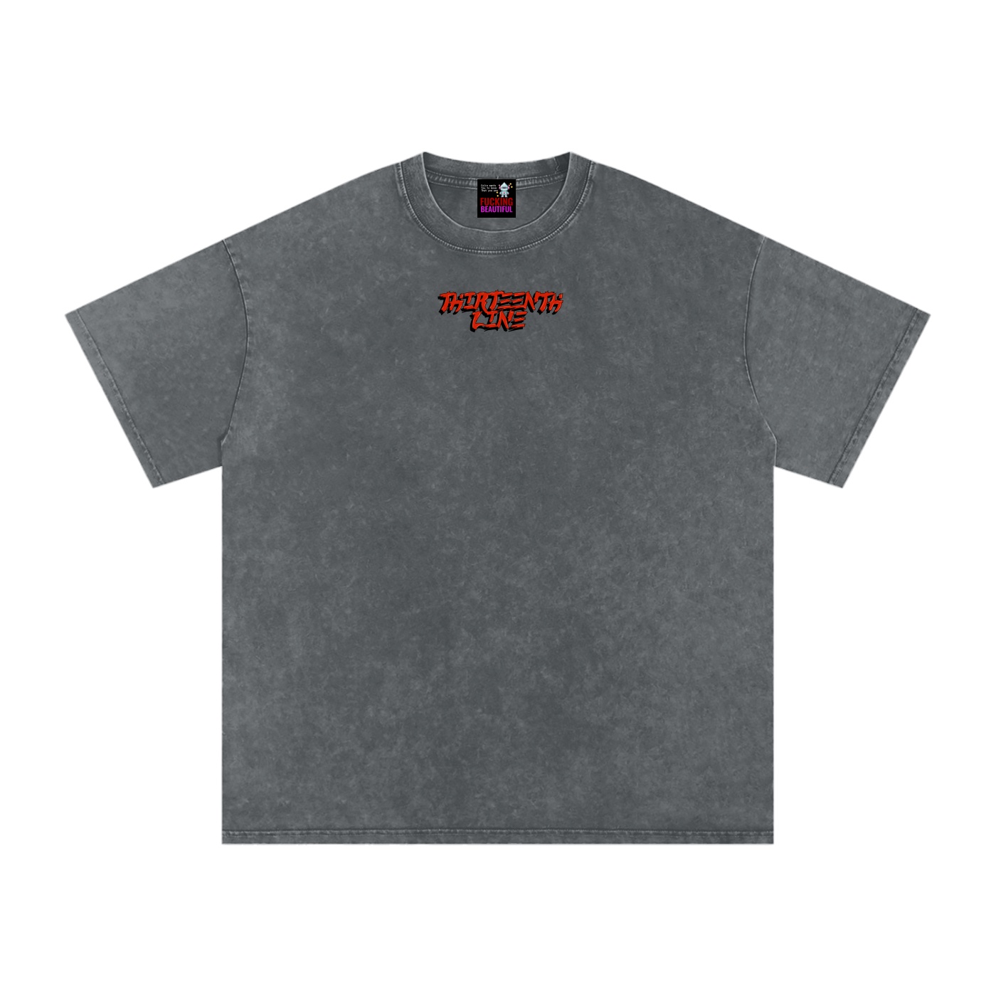“DRAGON” Snow Washed Oversized Cotton T-Shirt - Image 27