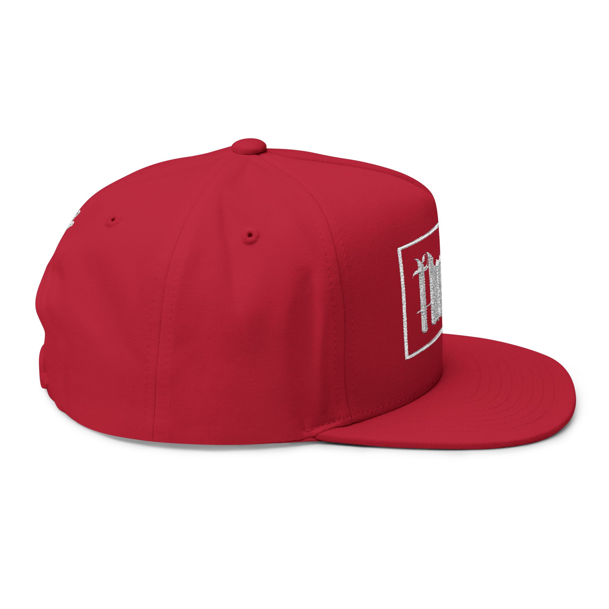 “OG hot hat”Embroidered Flat Bill Cap — Gothic 'Proofen' Script Snapback - Image 12