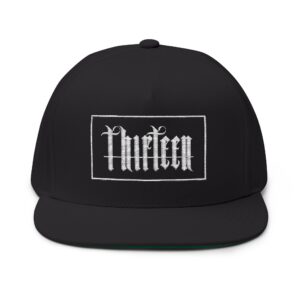 “OG hot hat”Embroidered Flat Bill Cap — Gothic 'Proofen' Script Snapback