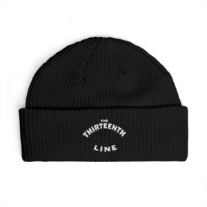 “BB” Thirteenth Line Cuff Beanie – Embroidered Logo Knit Hat