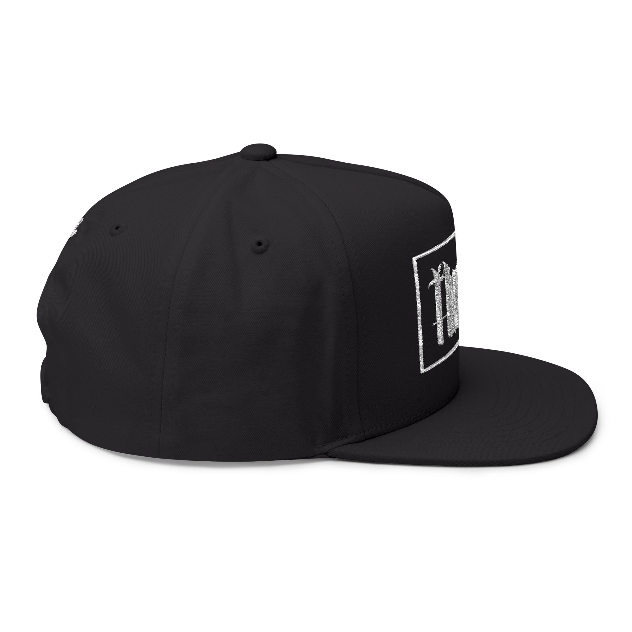 “OG hot hat”Embroidered Flat Bill Cap — Gothic 'Proofen' Script Snapback - Image 4