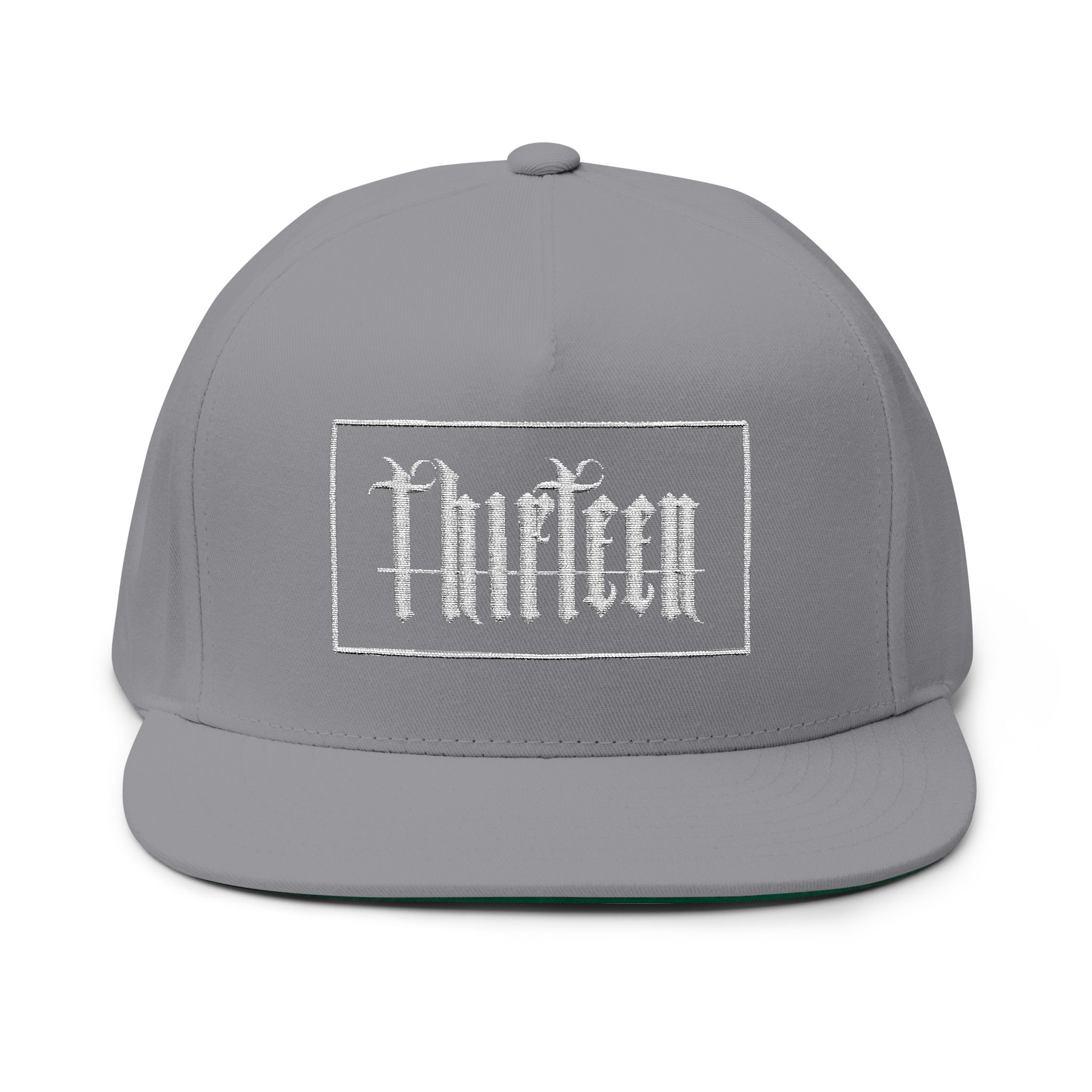 “OG hot hat”Embroidered Flat Bill Cap — Gothic 'Proofen' Script Snapback - Image 5
