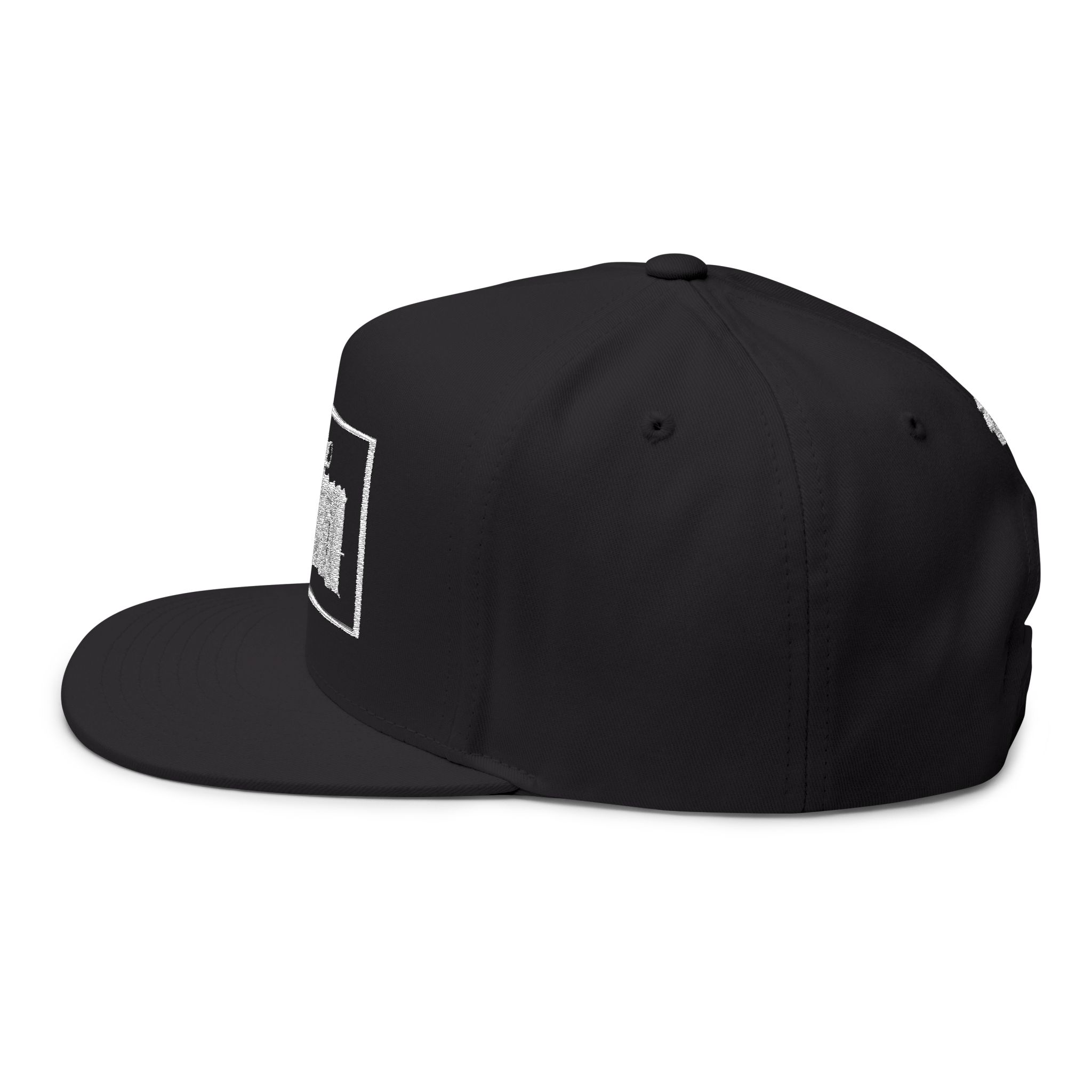 “OG hot hat”Embroidered Flat Bill Cap — Gothic 'Proofen' Script Snapback - Image 3