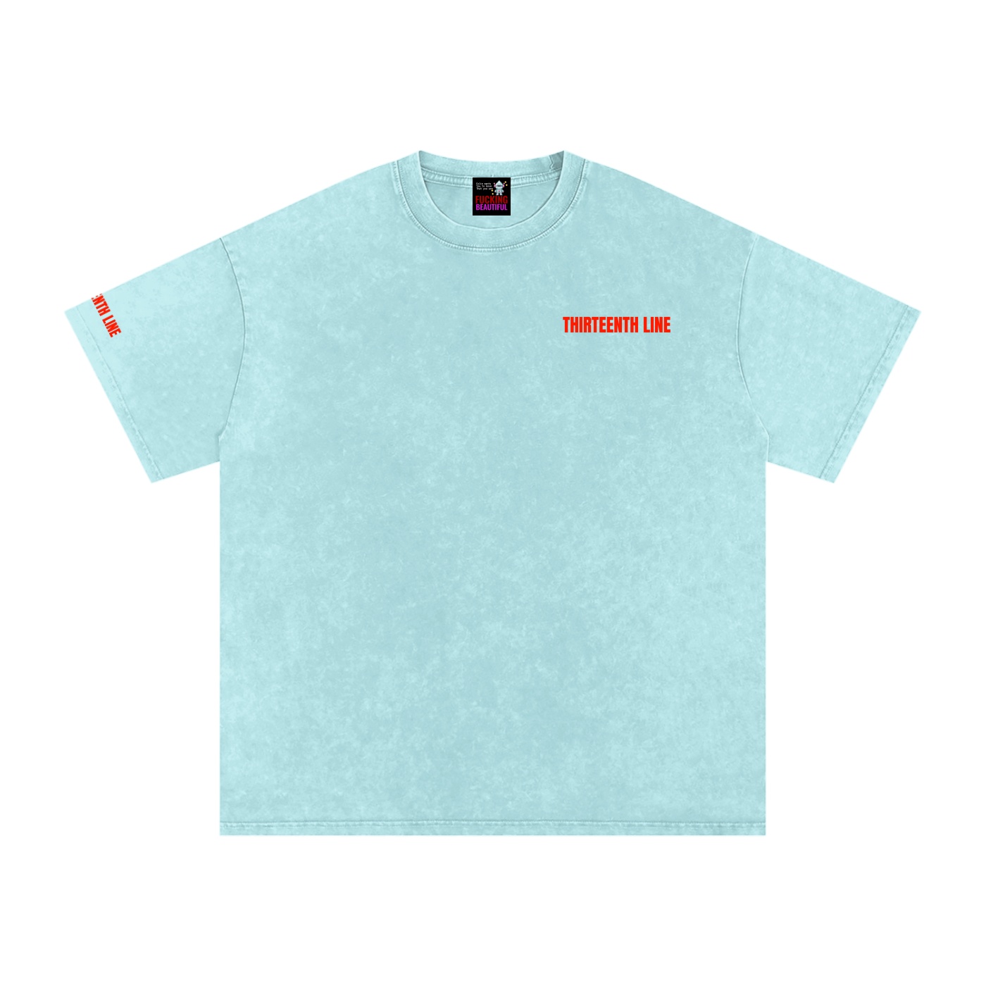 “NEON”Snow Washed Oversized Cotton T-Shirt - Image 35