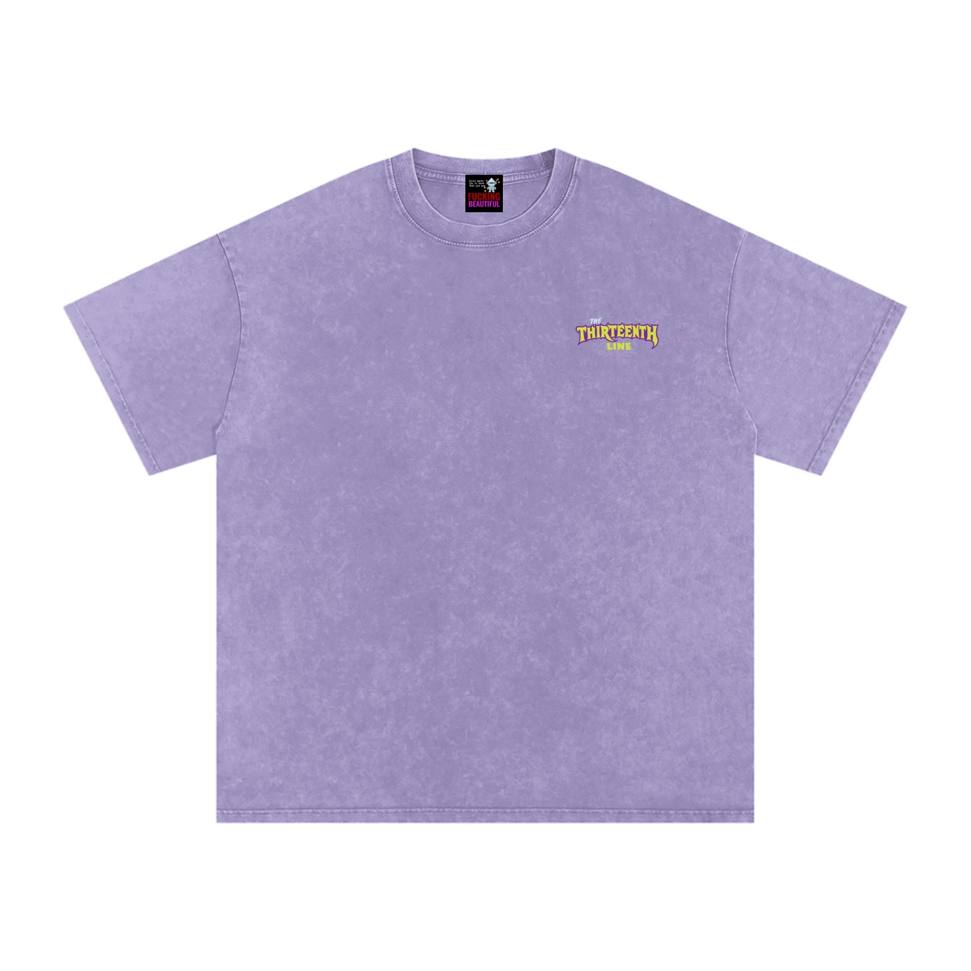 “MONSTER”Snow Washed Oversized Cotton T-Shirt - Image 11