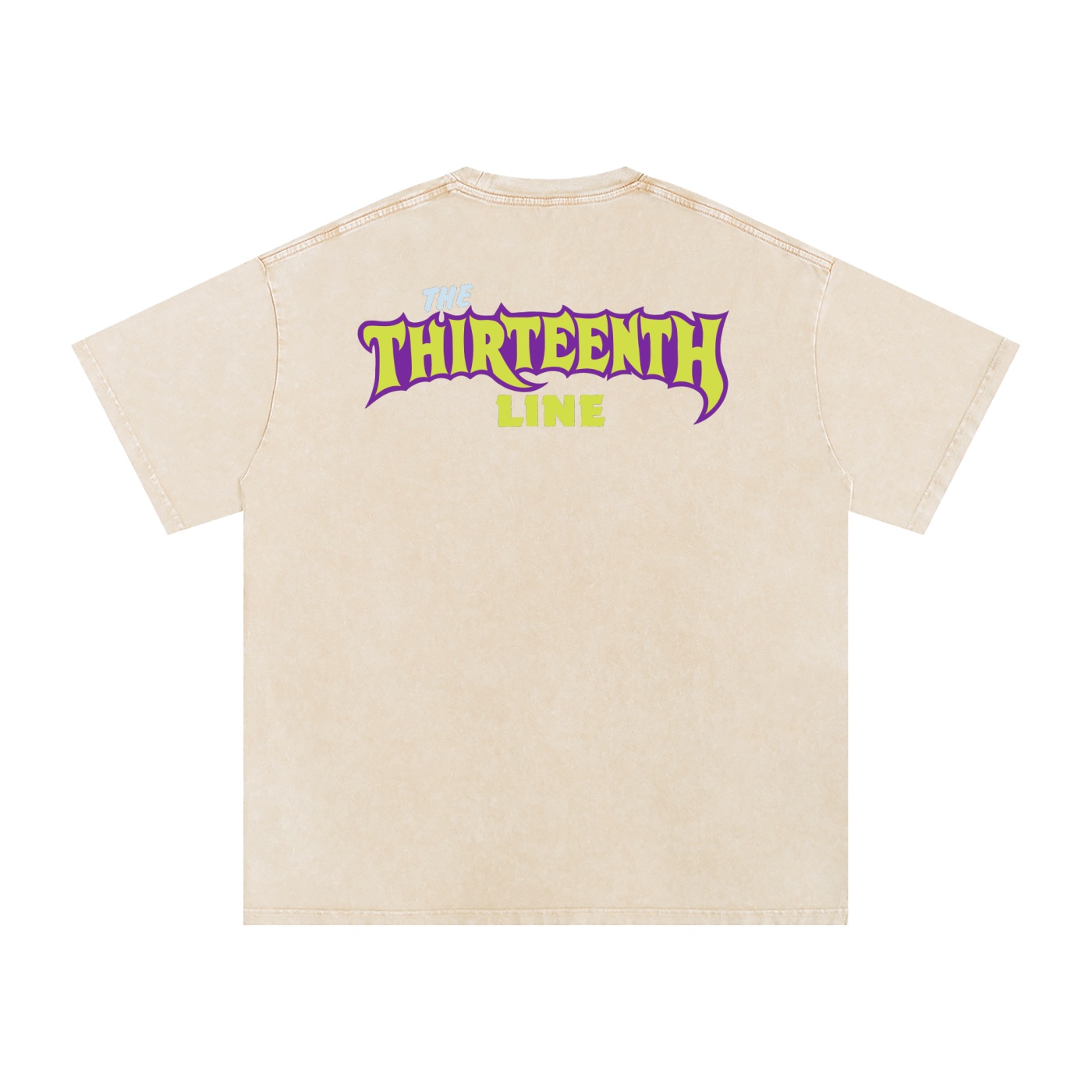 “MONSTER”Snow Washed Oversized Cotton T-Shirt - Image 8