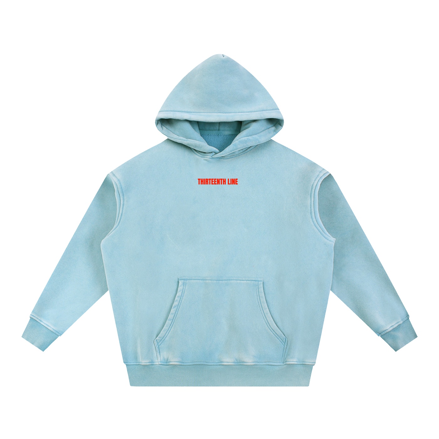 “NEON SIMON” Snow Wash Fleece Oversize Hoodie - Image 7
