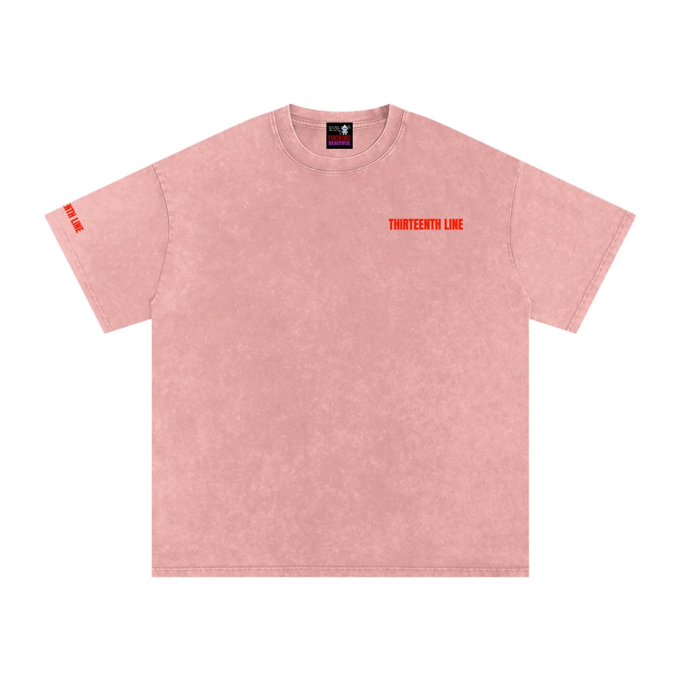 “NEON”Snow Washed Oversized Cotton T-Shirt - Image 47