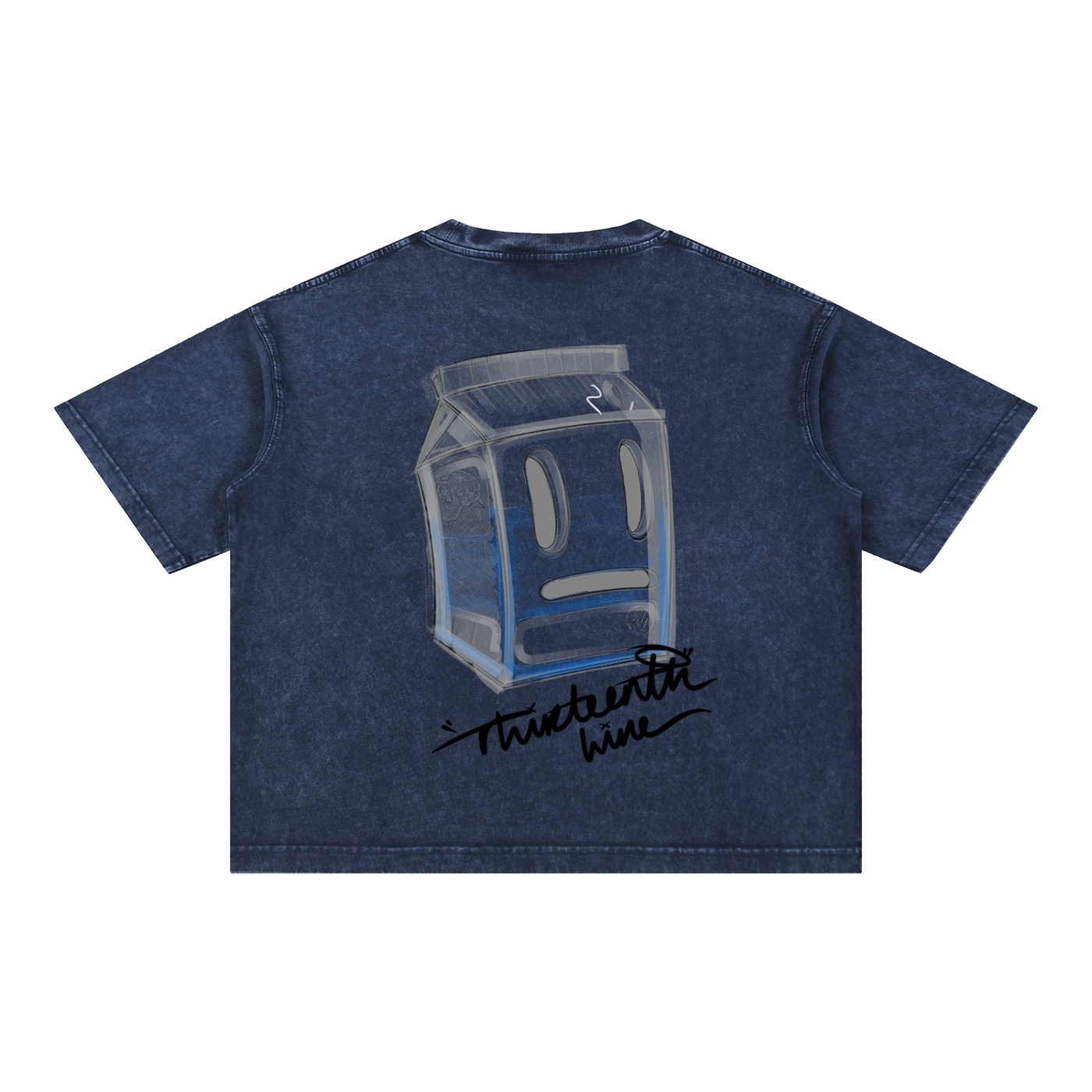 “MISSING” Mineral Wash Boxy Cotton T-Shirt - Image 16