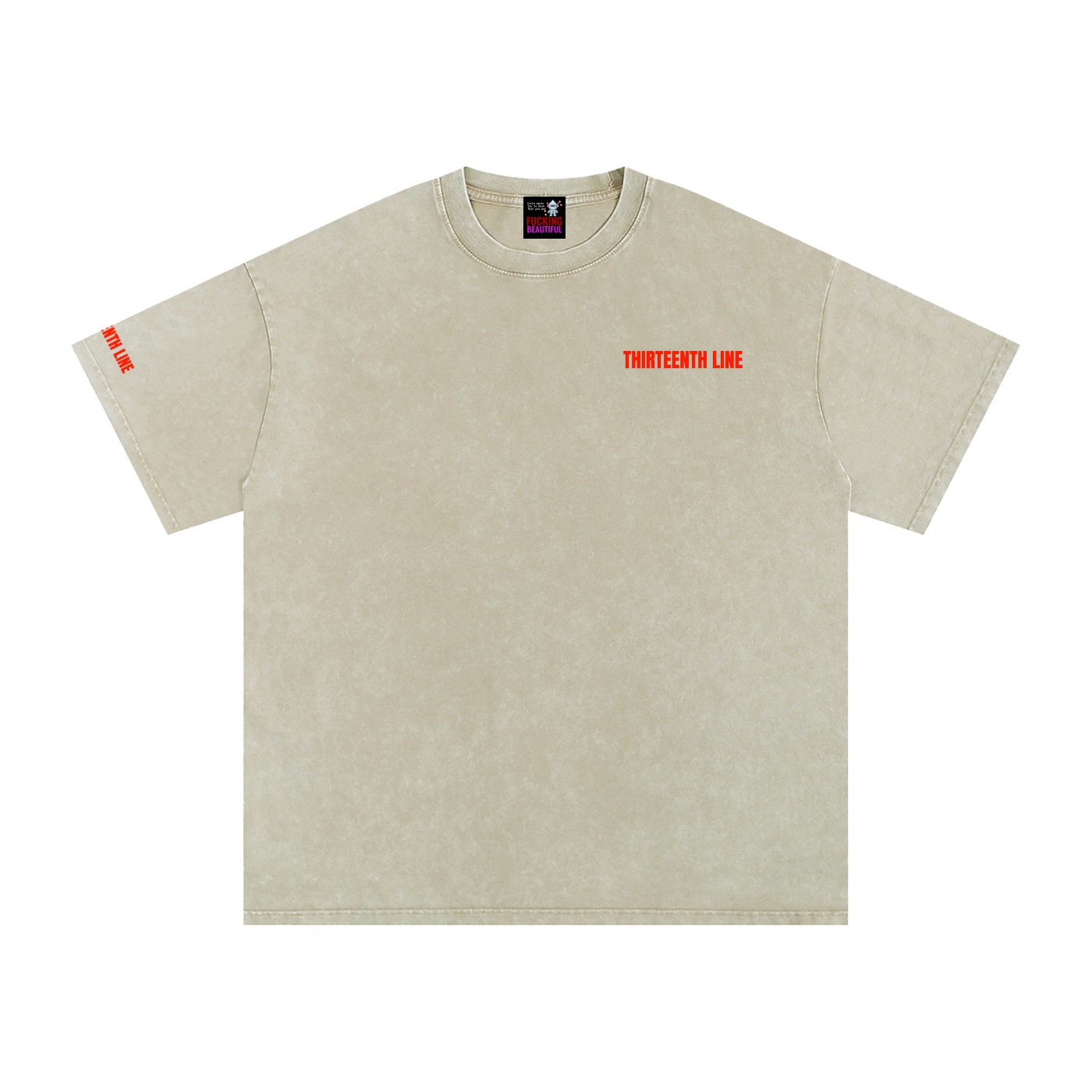 “NEON”Snow Washed Oversized Cotton T-Shirt - Image 15
