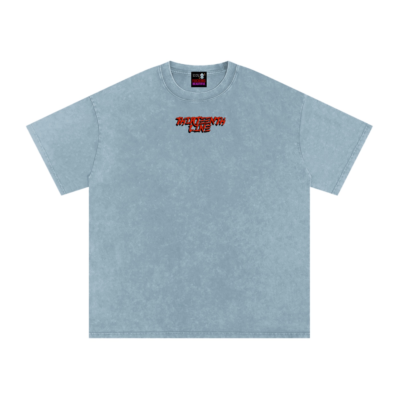 “DRAGON” Snow Washed Oversized Cotton T-Shirt - Image 37