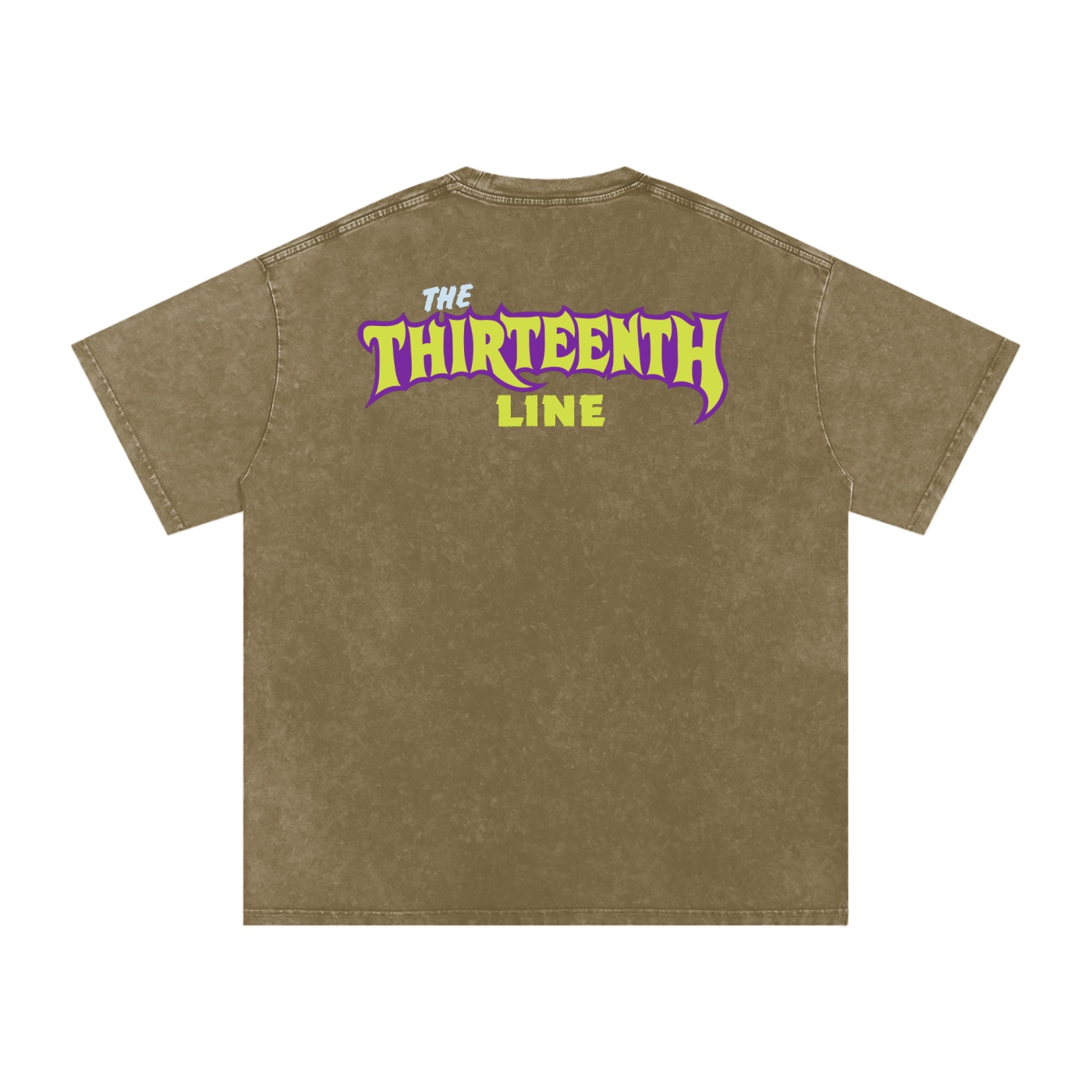 “MONSTER”Snow Washed Oversized Cotton T-Shirt - Image 30