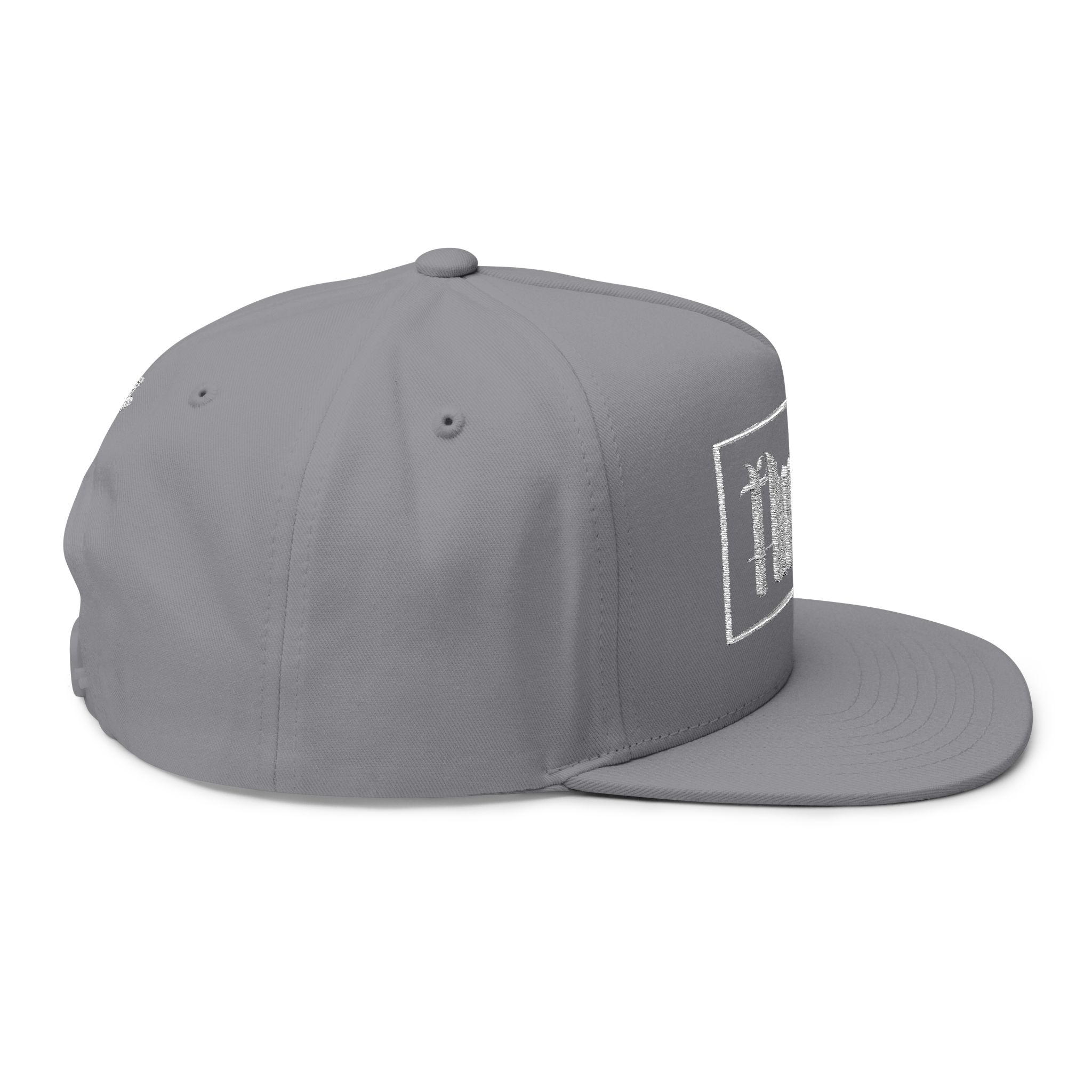 “OG hot hat”Embroidered Flat Bill Cap — Gothic 'Proofen' Script Snapback - Image 8