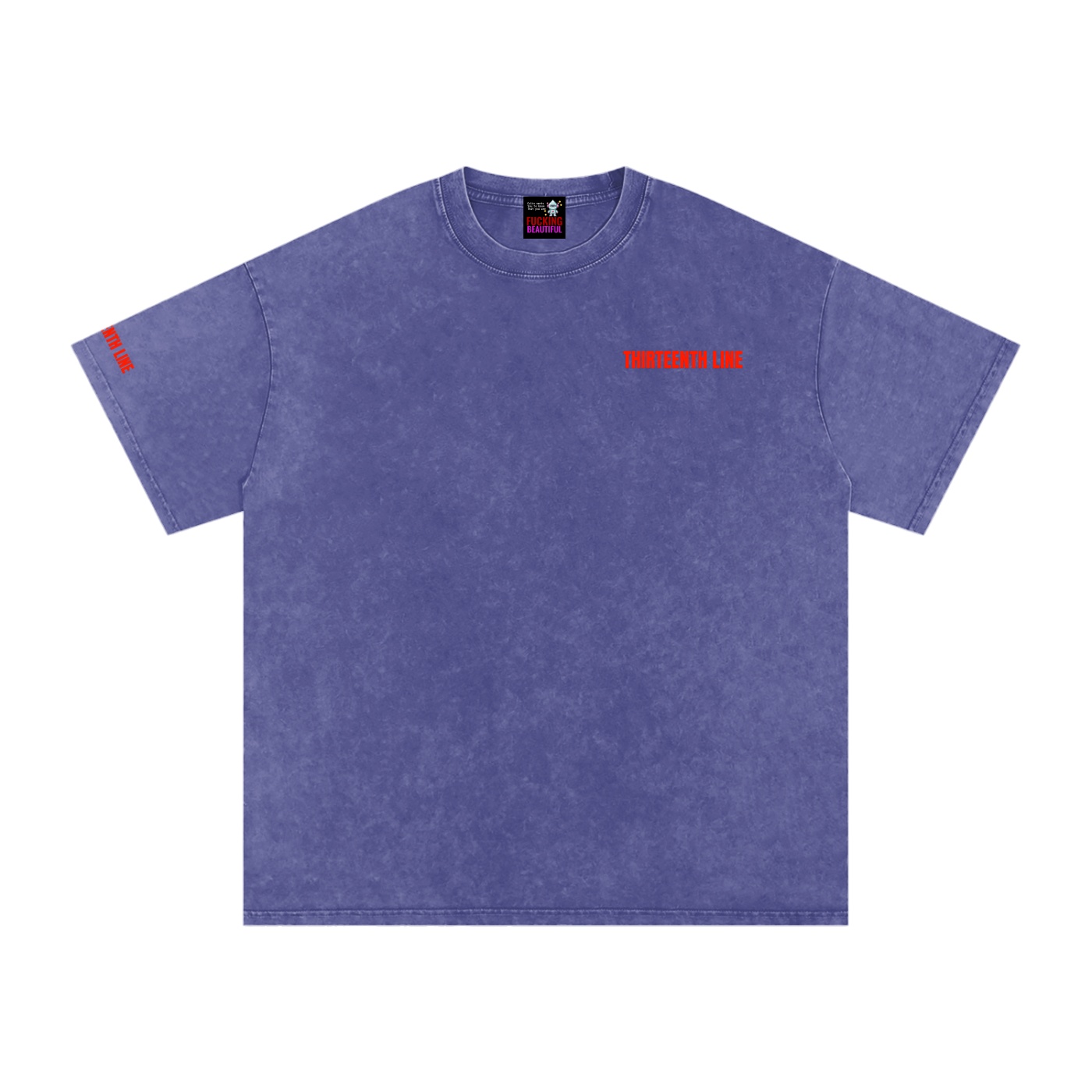 “NEON”Snow Washed Oversized Cotton T-Shirt - Image 5