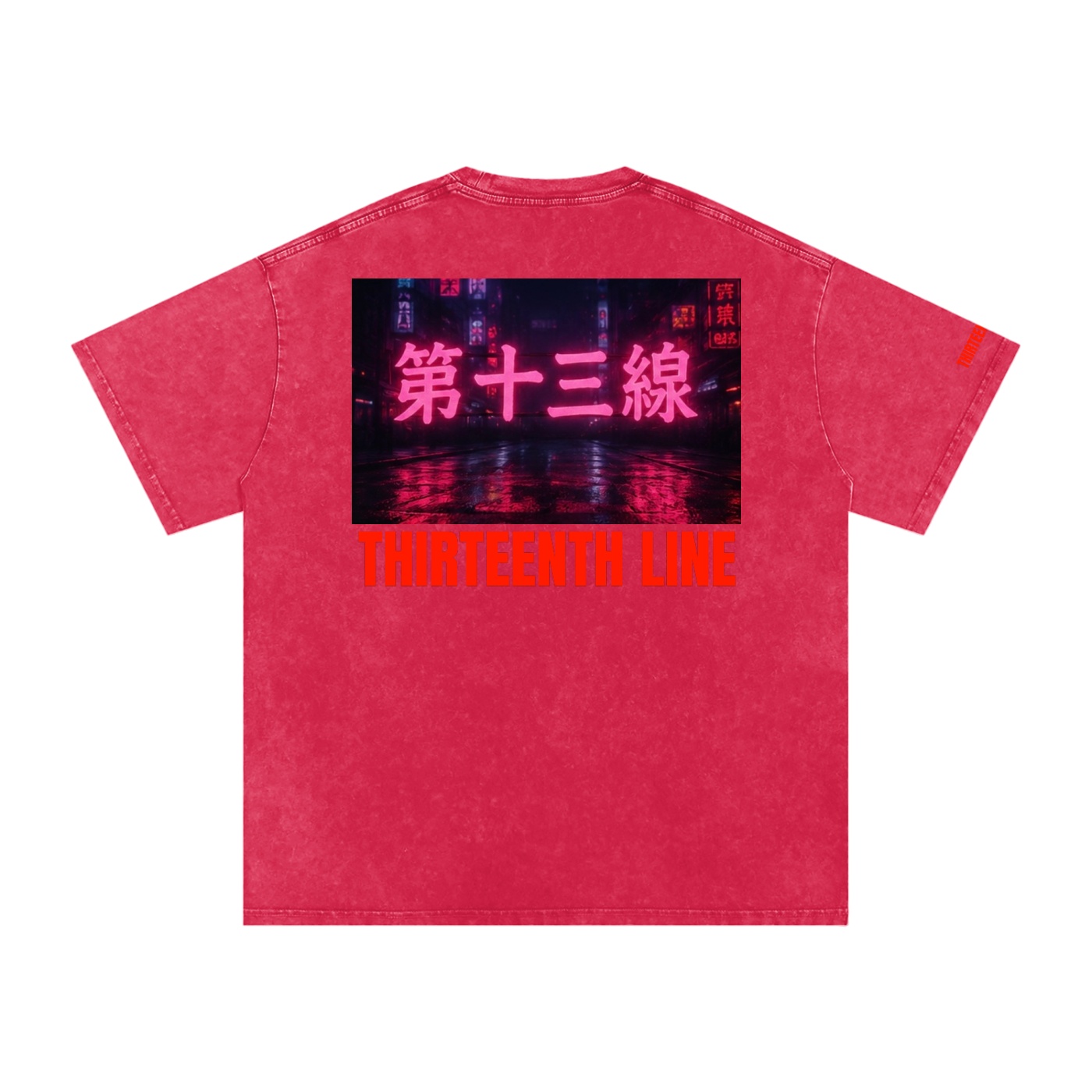 “NEON”Snow Washed Oversized Cotton T-Shirt - Image 46