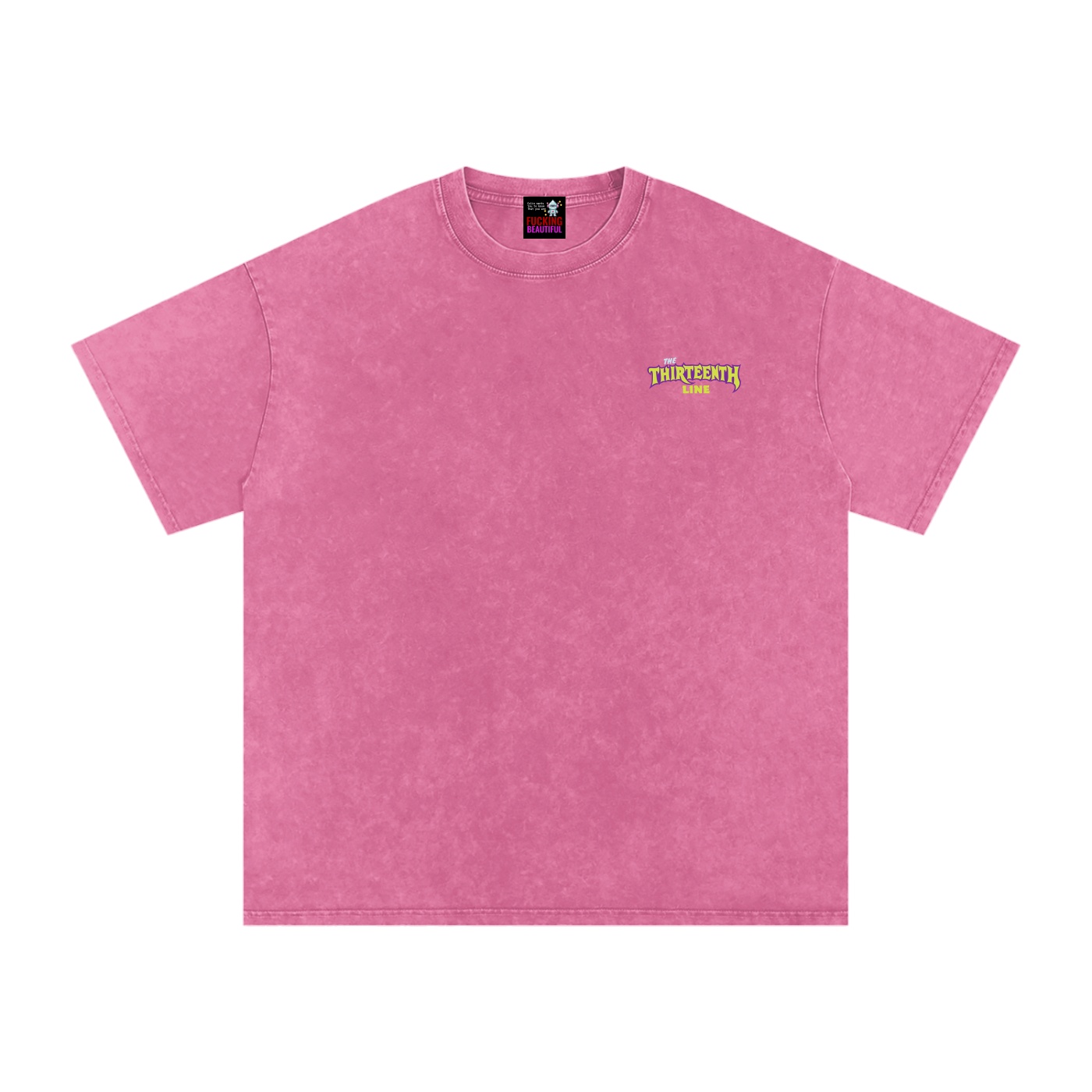 “MONSTER”Snow Washed Oversized Cotton T-Shirt - Image 15