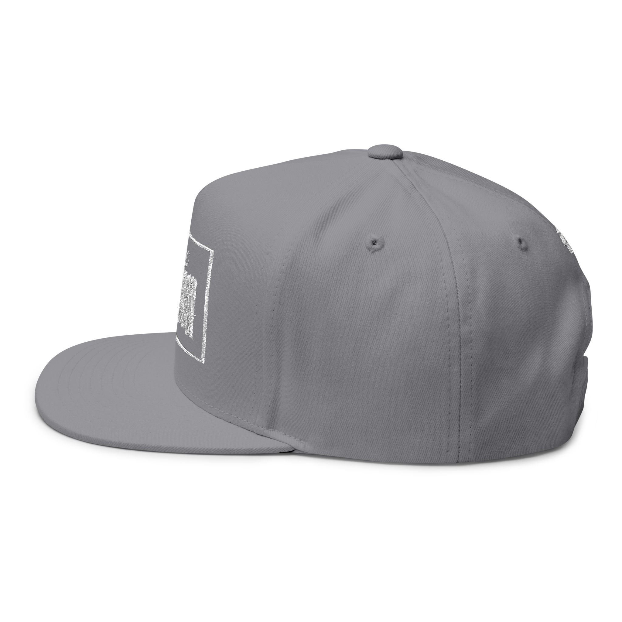 “OG hot hat”Embroidered Flat Bill Cap — Gothic 'Proofen' Script Snapback - Image 7
