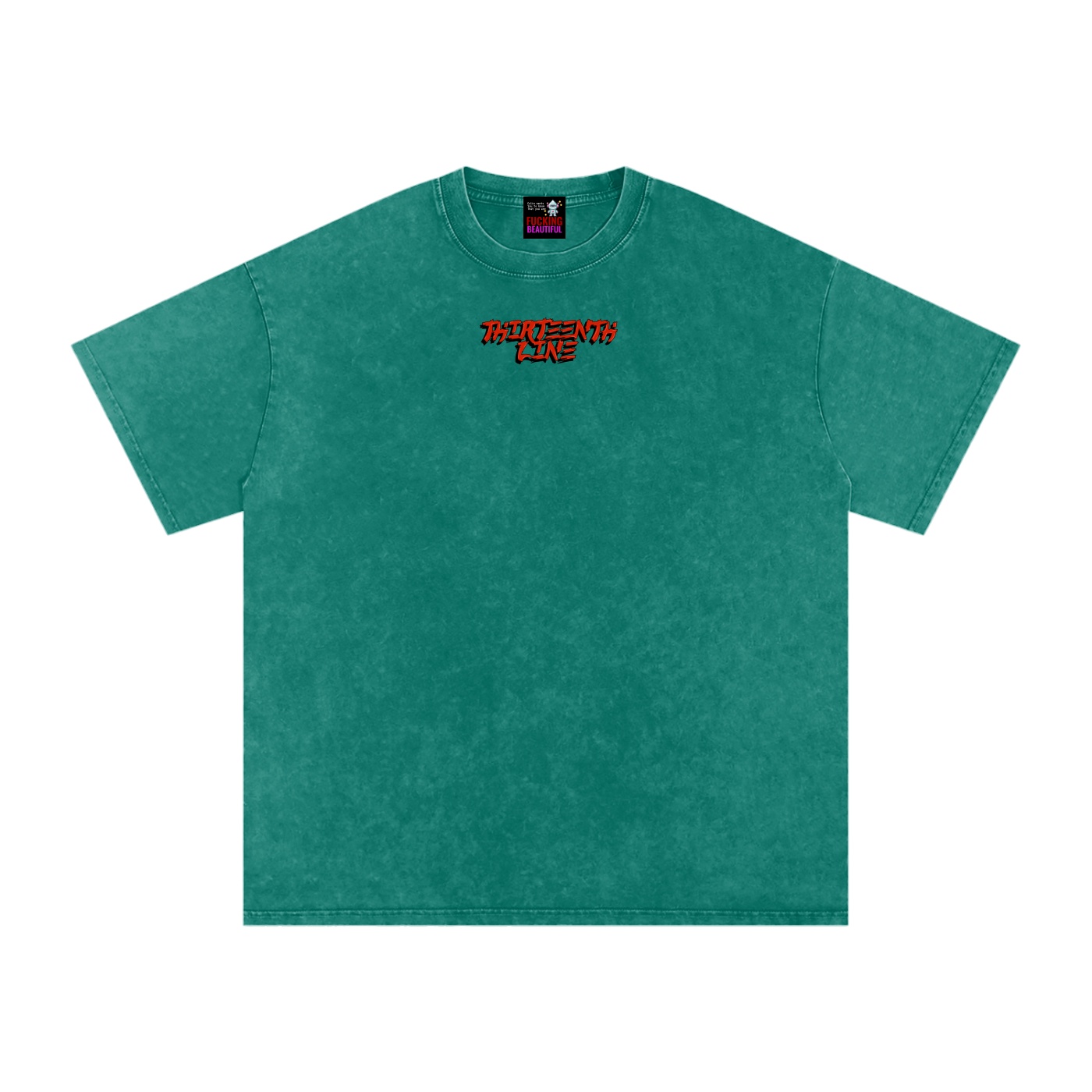 “DRAGON” Snow Washed Oversized Cotton T-Shirt - Image 33