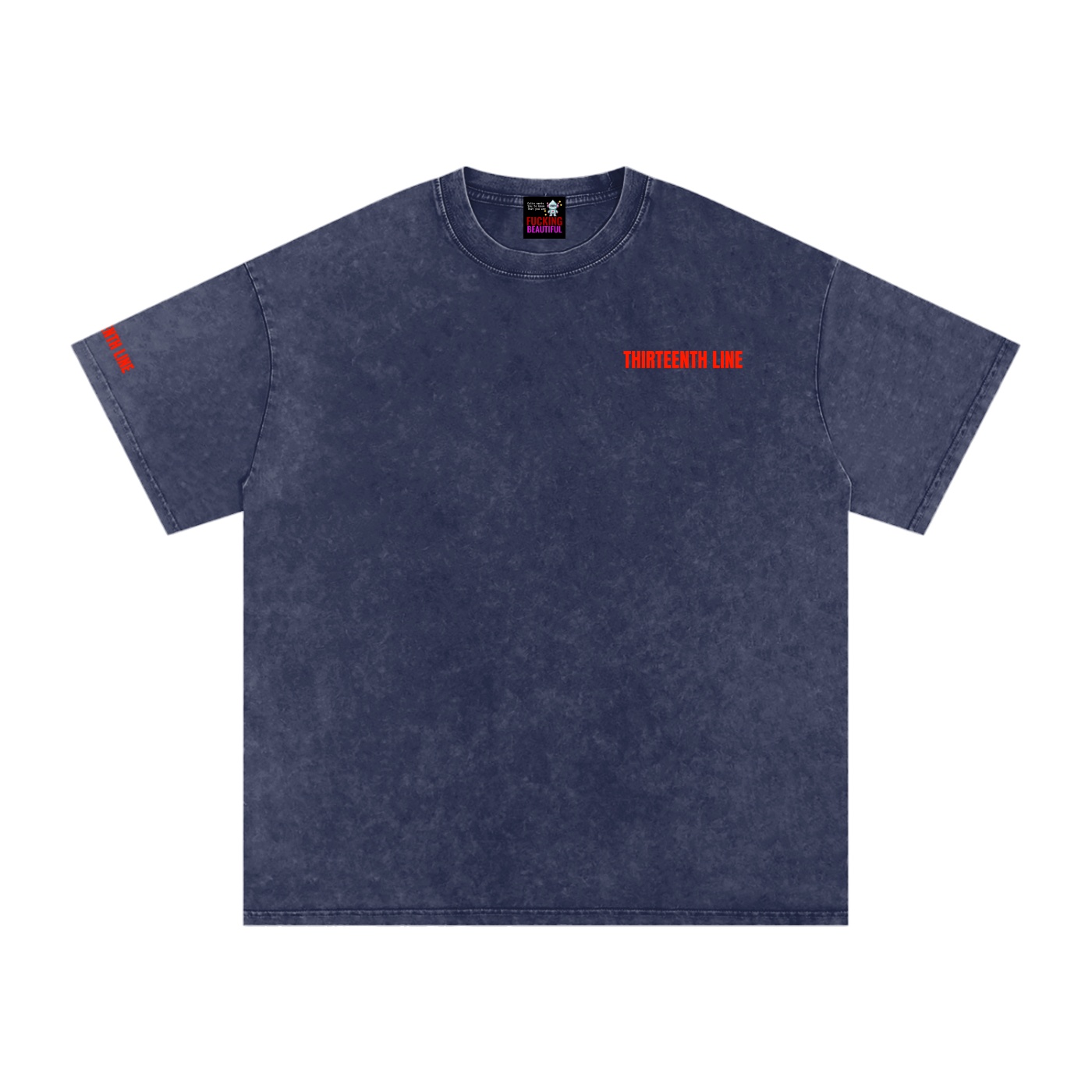 “NEON”Snow Washed Oversized Cotton T-Shirt - Image 13
