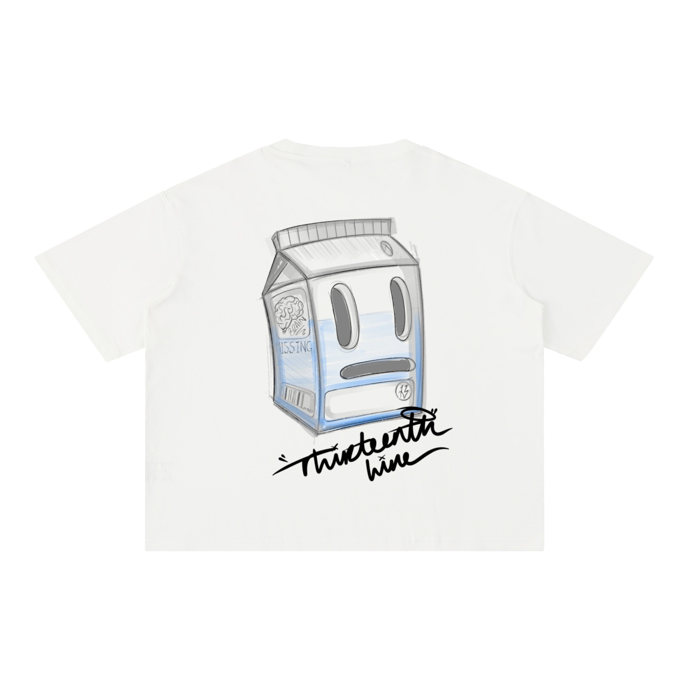“MISSING” Mineral Wash Boxy Cotton T-Shirt - Image 18