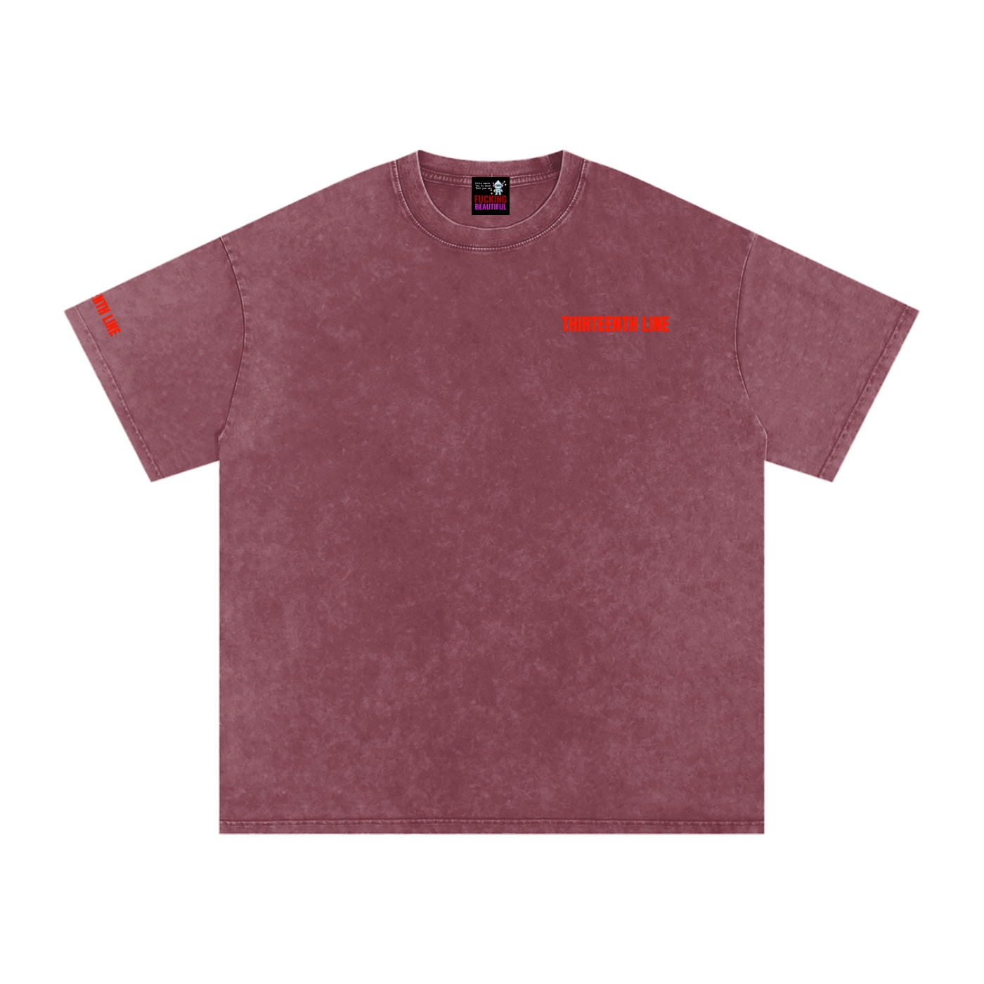 “NEON”Snow Washed Oversized Cotton T-Shirt - Image 21