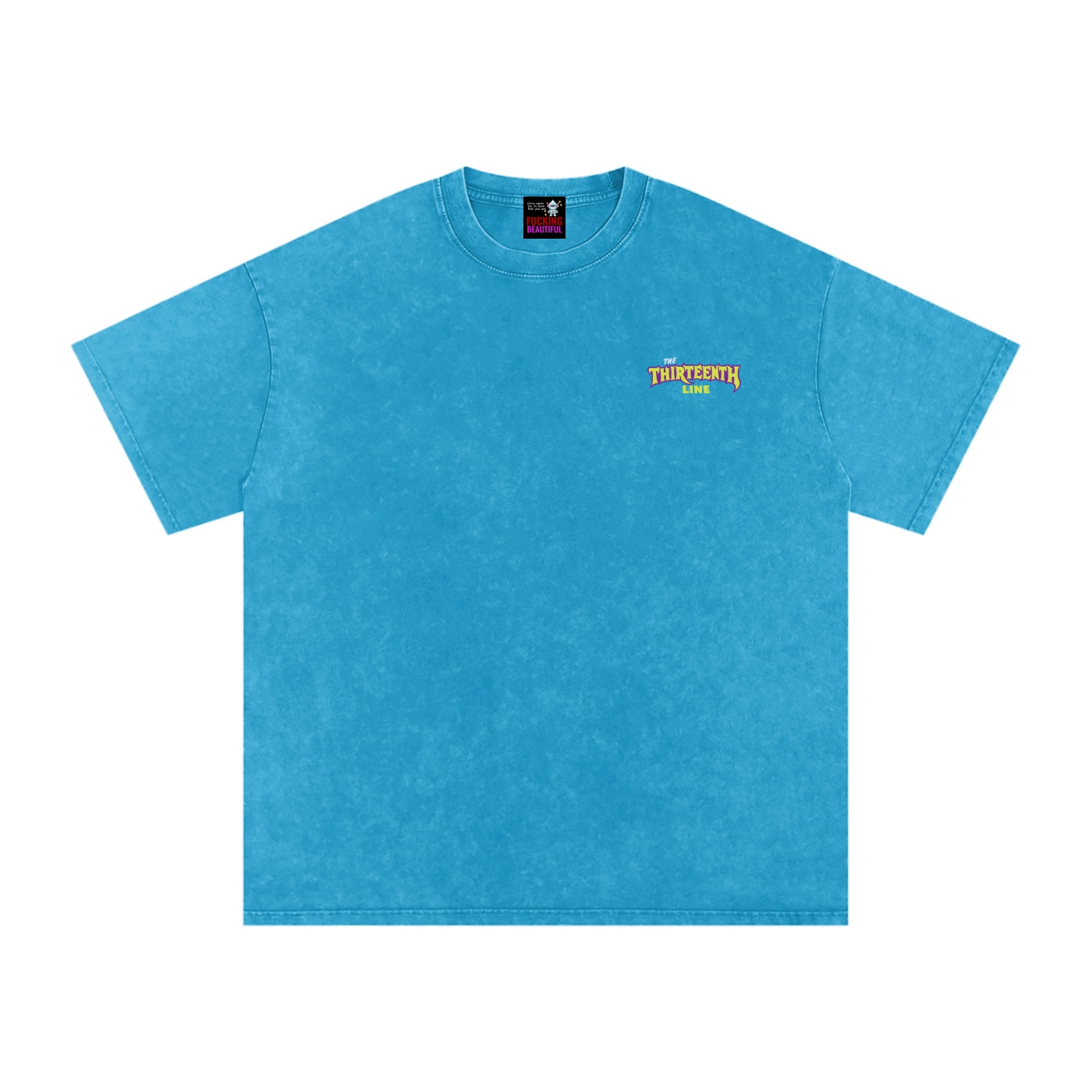“MONSTER”Snow Washed Oversized Cotton T-Shirt - Image 41
