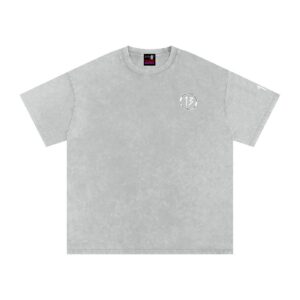 “SLAMMER”Snow Washed Oversized Cotton T-Shirt