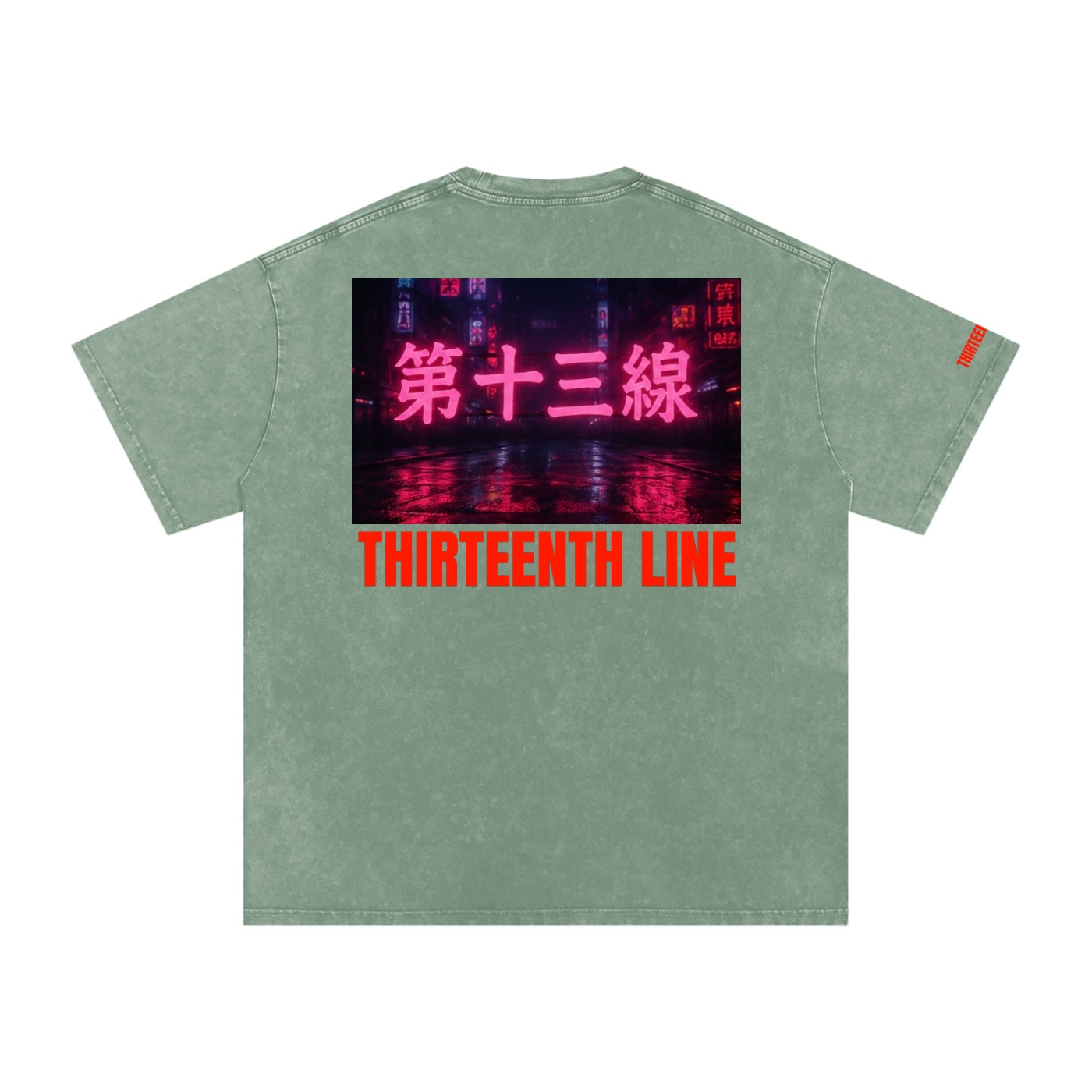 “NEON”Snow Washed Oversized Cotton T-Shirt - Image 28