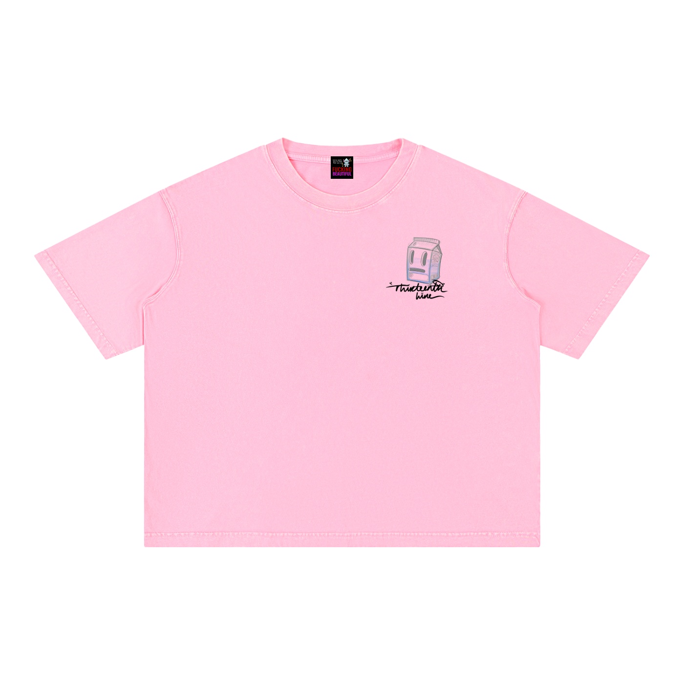 “MISSING” Mineral Wash Boxy Cotton T-Shirt - Image 19