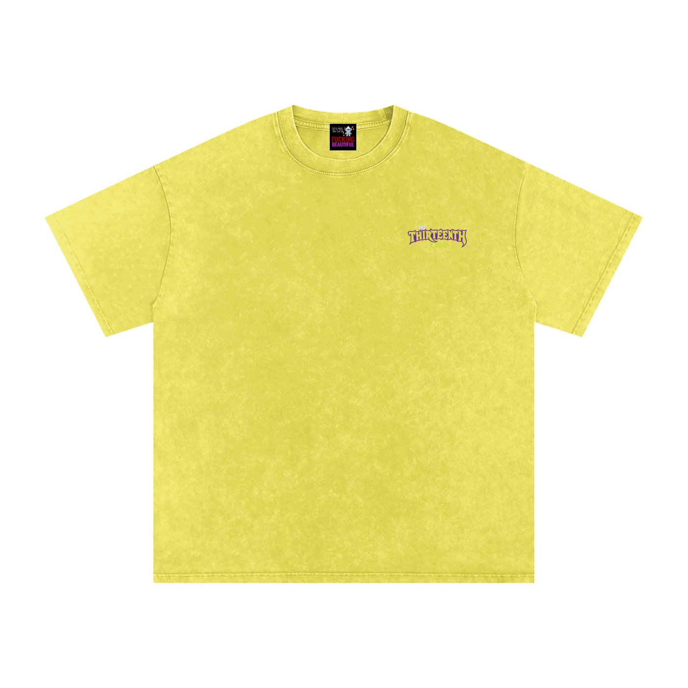 “MONSTER”Snow Washed Oversized Cotton T-Shirt - Image 43