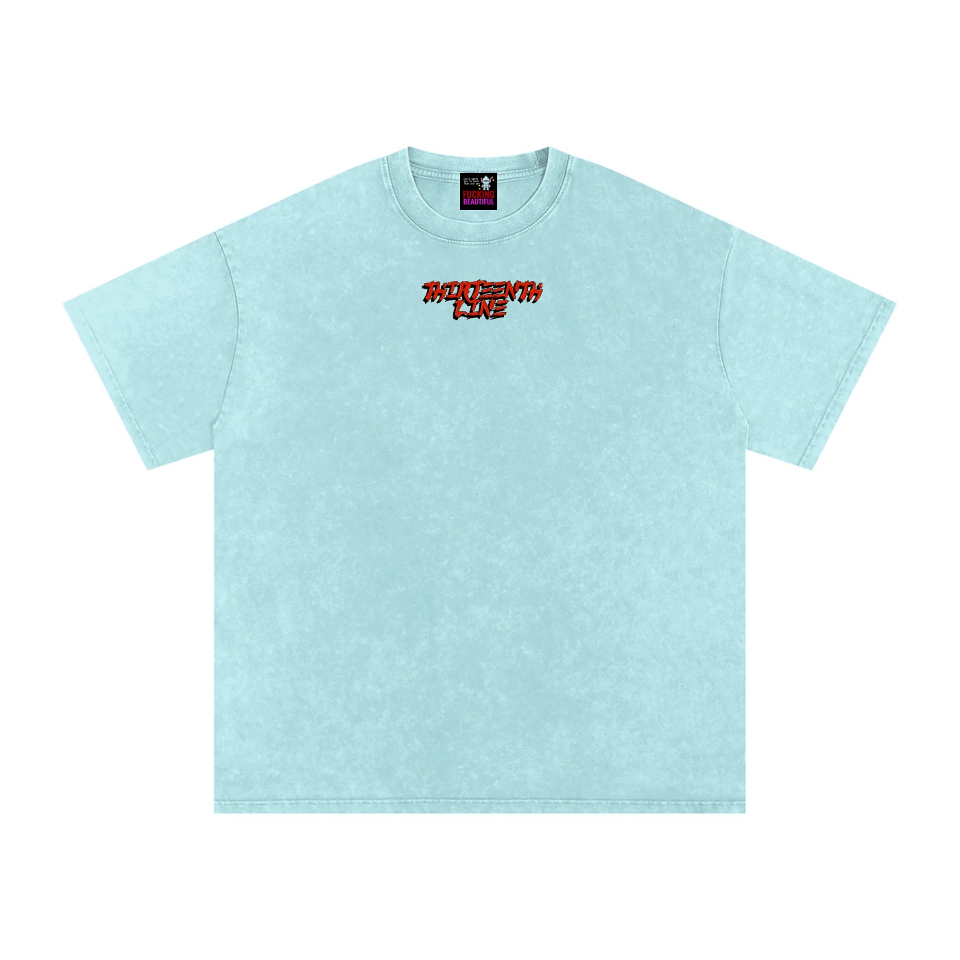 “DRAGON” Snow Washed Oversized Cotton T-Shirt - Image 2