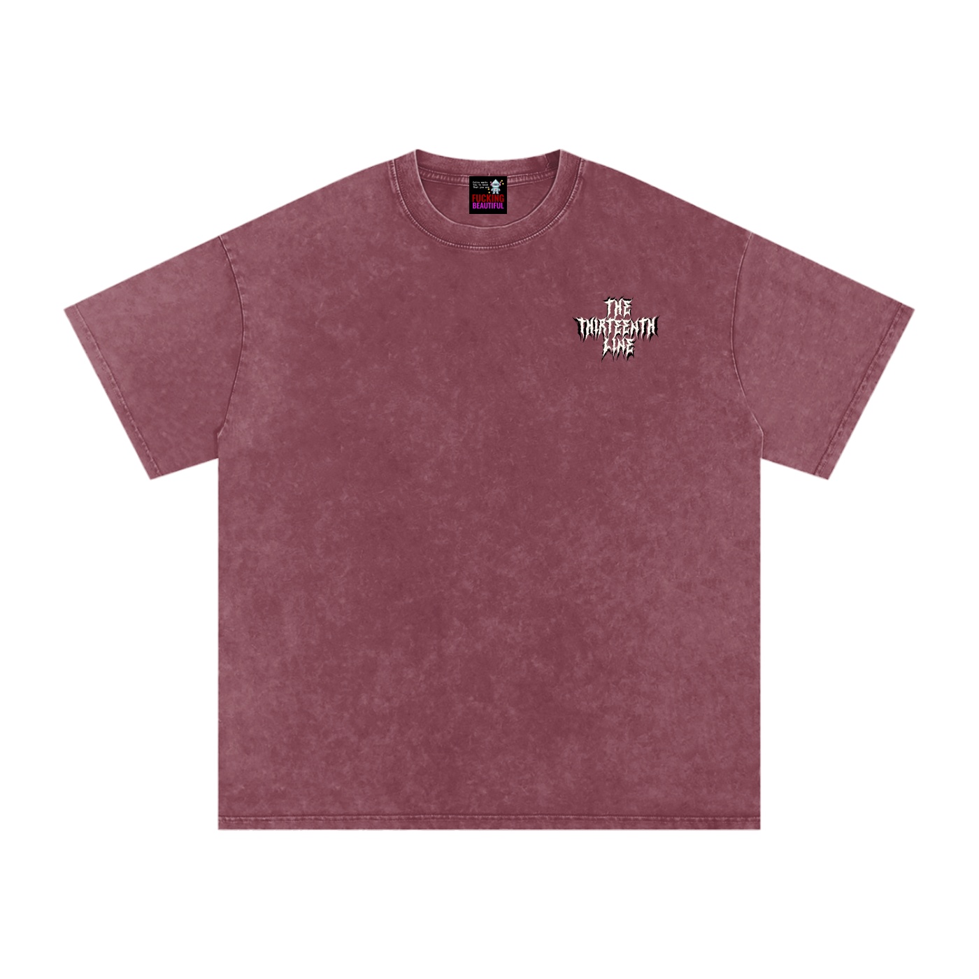 “SCARAB”Snow Washed Oversized Cotton T-Shirt - Image 13