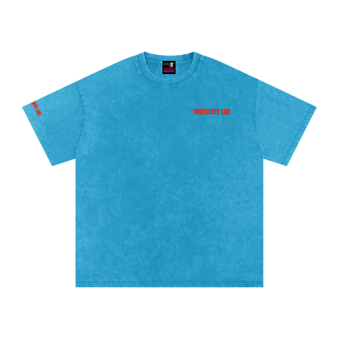 “NEON”Snow Washed Oversized Cotton T-Shirt - Image 41