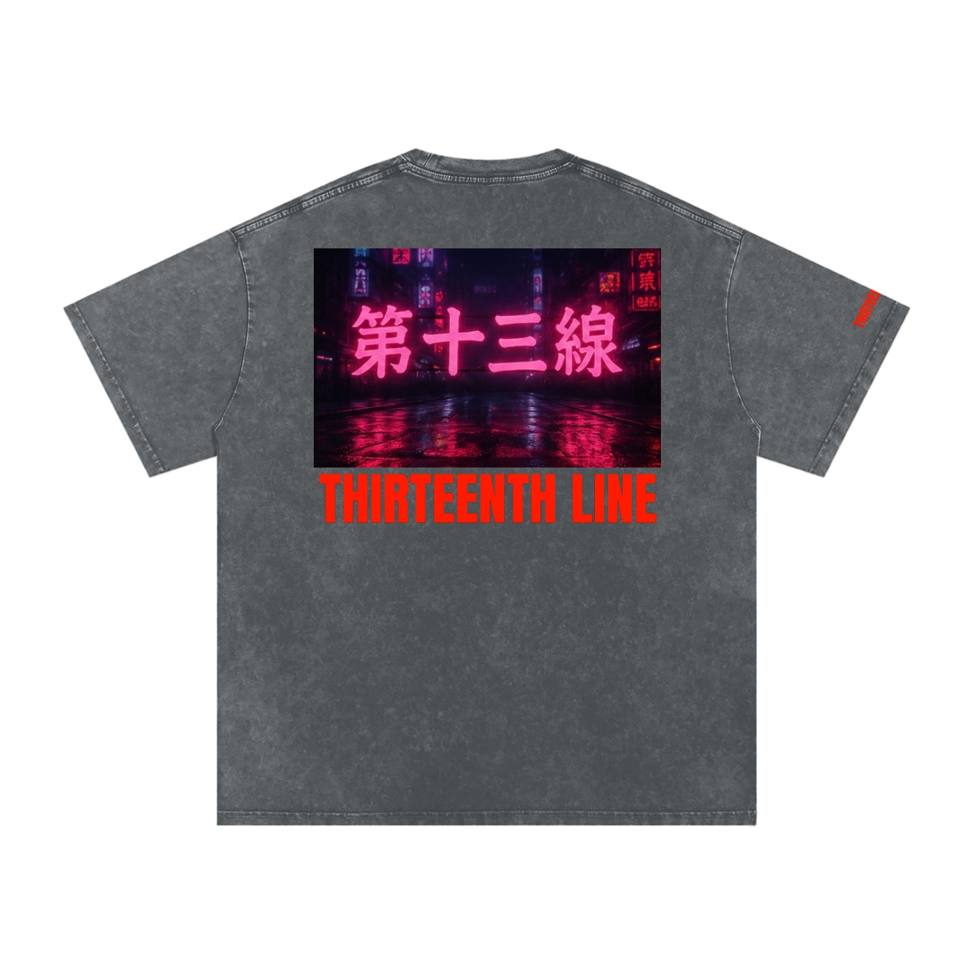 “NEON”Snow Washed Oversized Cotton T-Shirt - Image 12