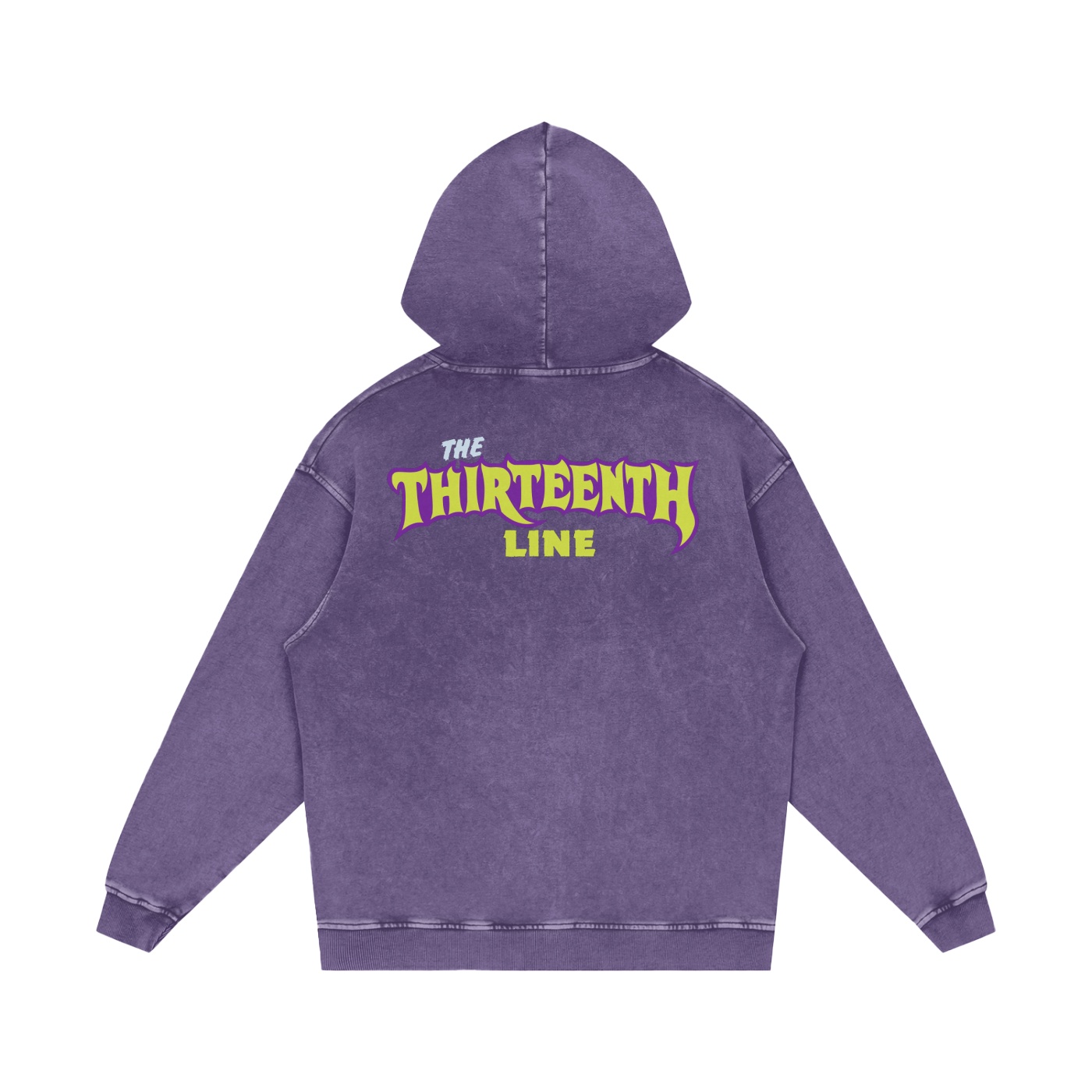 “13 IN MY POCKET” Snow Washed Loose Cotton Hoodie - Image 10