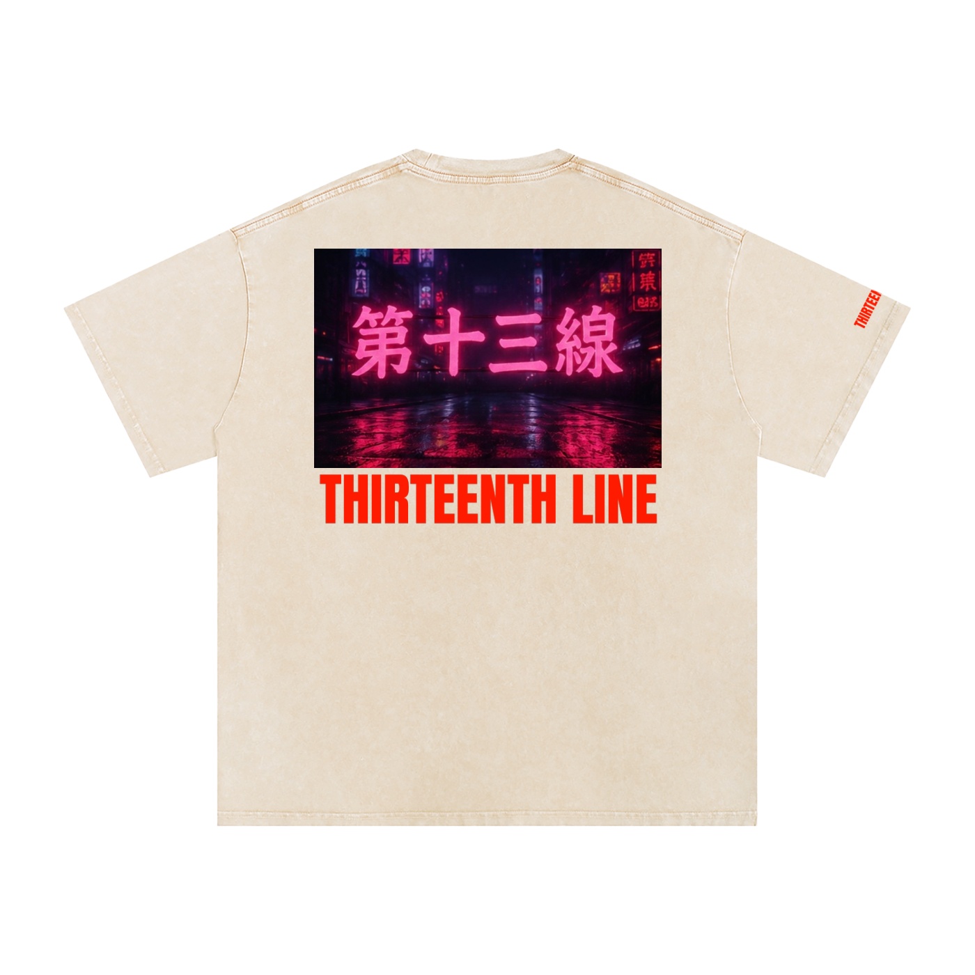 “NEON”Snow Washed Oversized Cotton T-Shirt - Image 34
